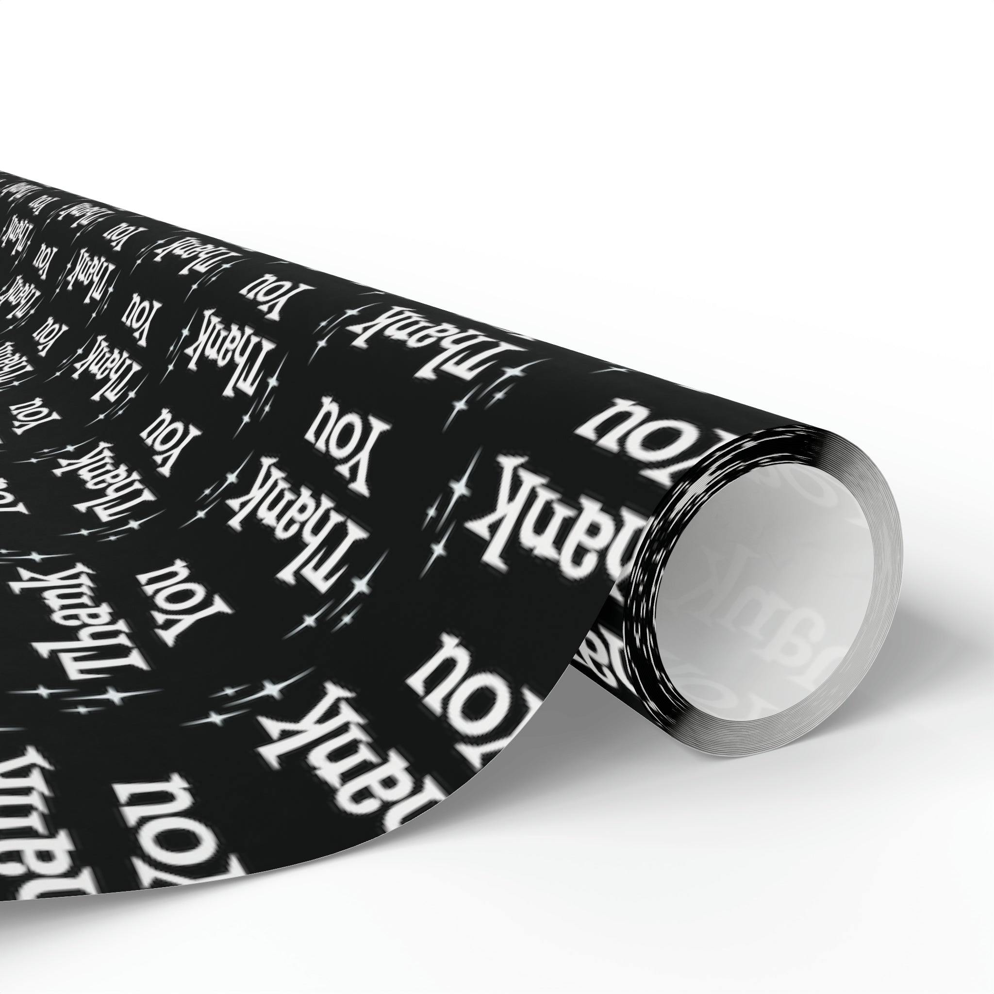 Thank You Starburst Atomic Retro Style Gift Wrap Paper - Glossy Or Matte