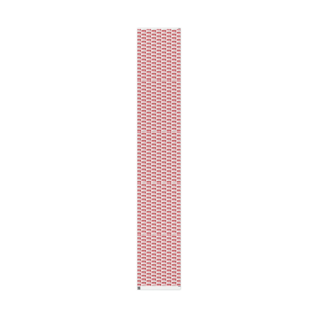 Merry Merry Merry Christmas Retro Style Christmas Print Holiday Gift Wrap Paper - Glossy Or Matte
