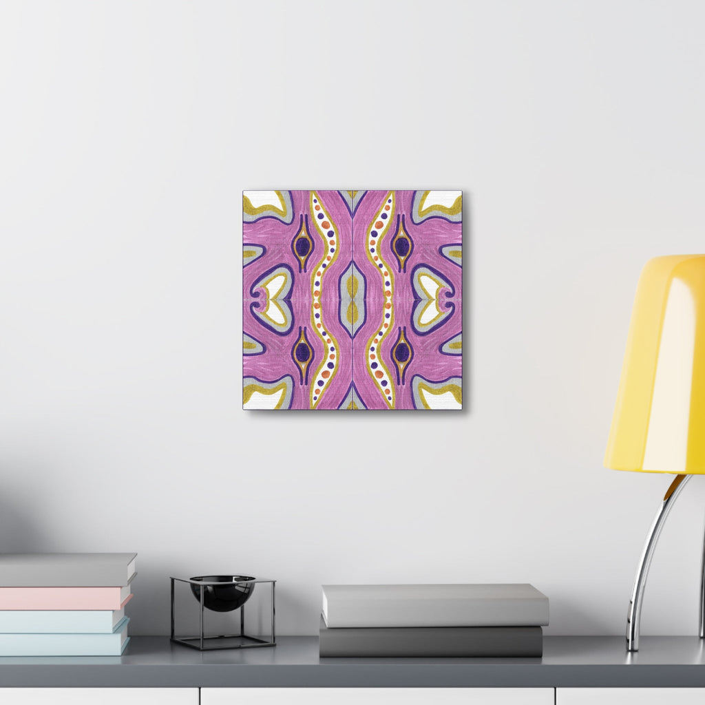 Purple E Mosiac Caden Caraco Canvas Gallery Wrap