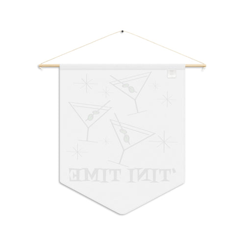 'Tini Time Martinis Cocktails Atomic Mid Century Retro Style Print Wall Hanging Banner Flag