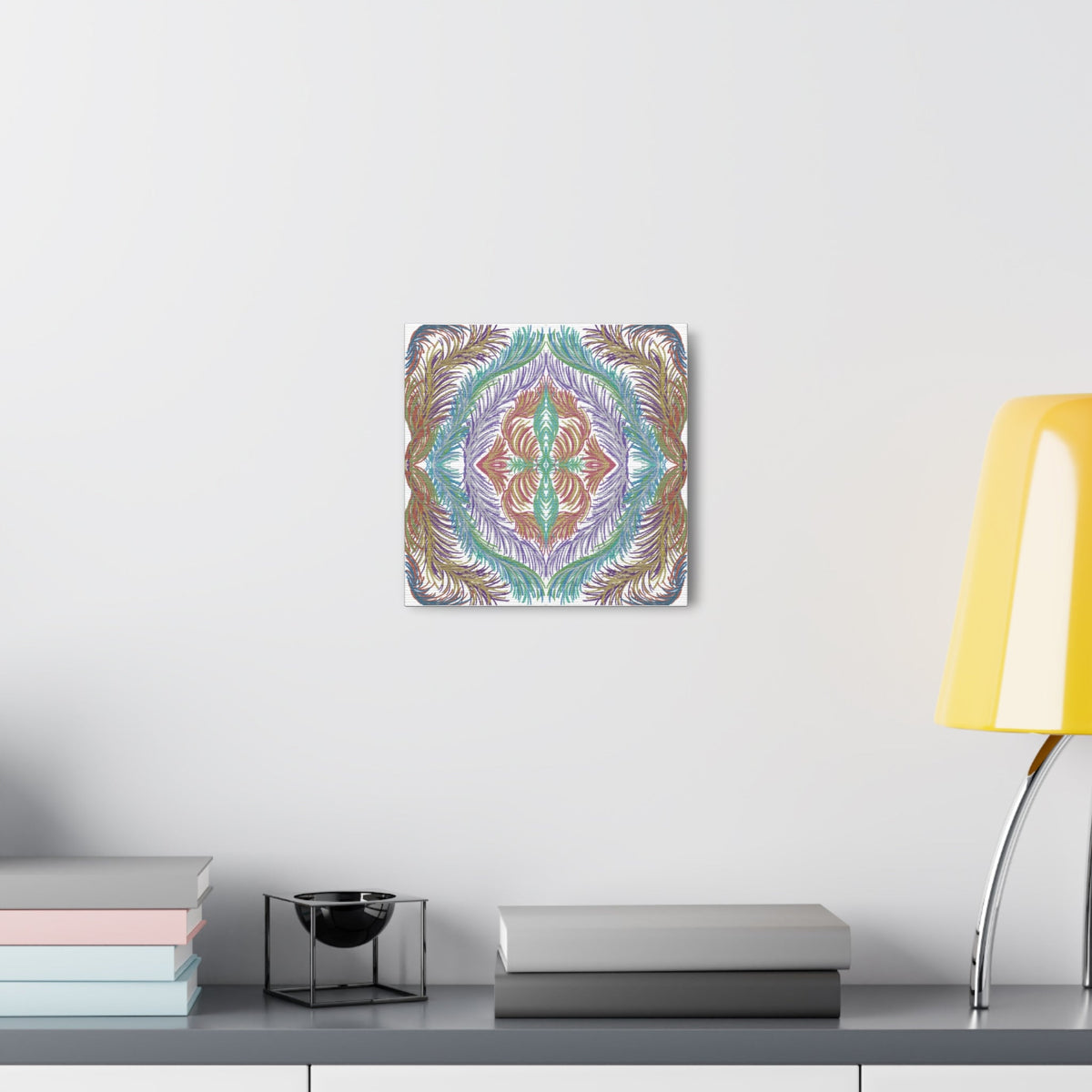 Space Feathers Variation 3 Caden Caraco Canvas Gallery Wrap