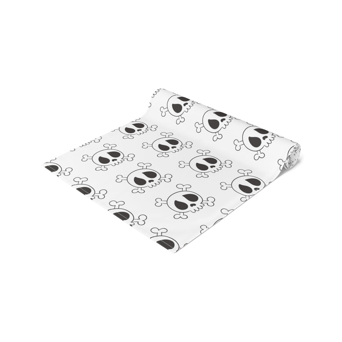 Cute Skulls Halloween Print Cotton Poly Table Runner