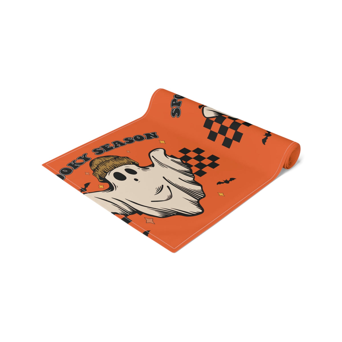 Spooky Season Halloween Ghost Cotton Table Runner