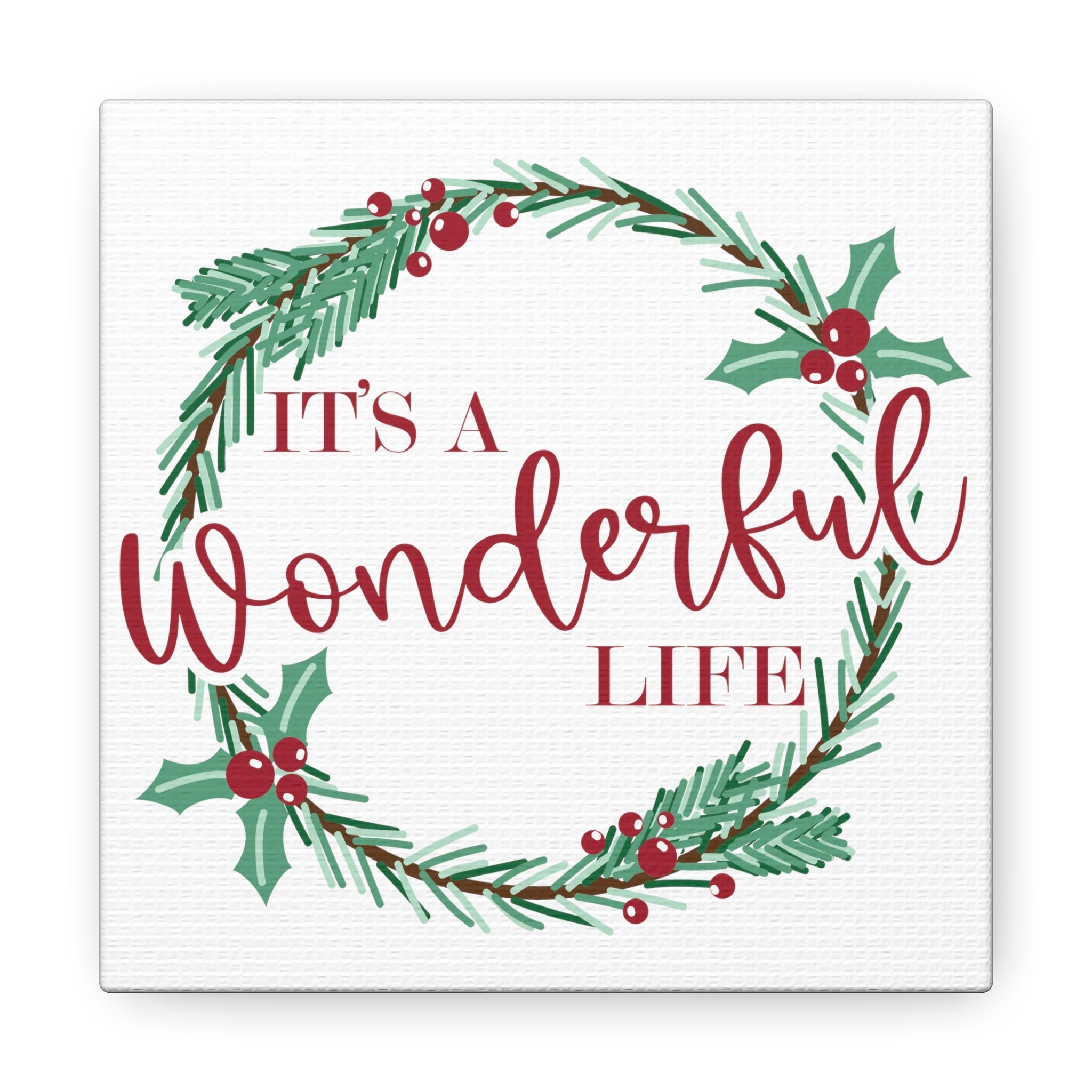 It's A Wonderfull Life Retro Style Canvas Gallery Wraps