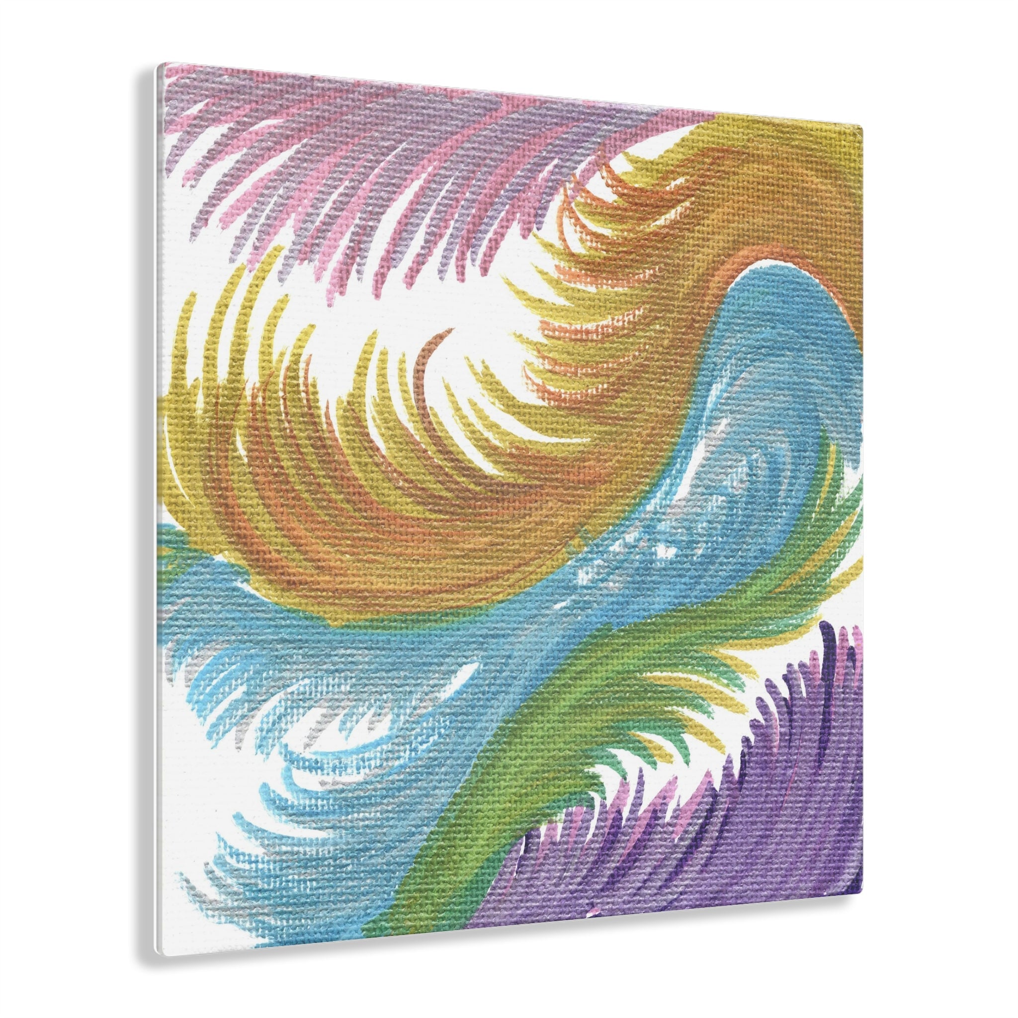 Space Feathers Caden Caraco Acrylic Print