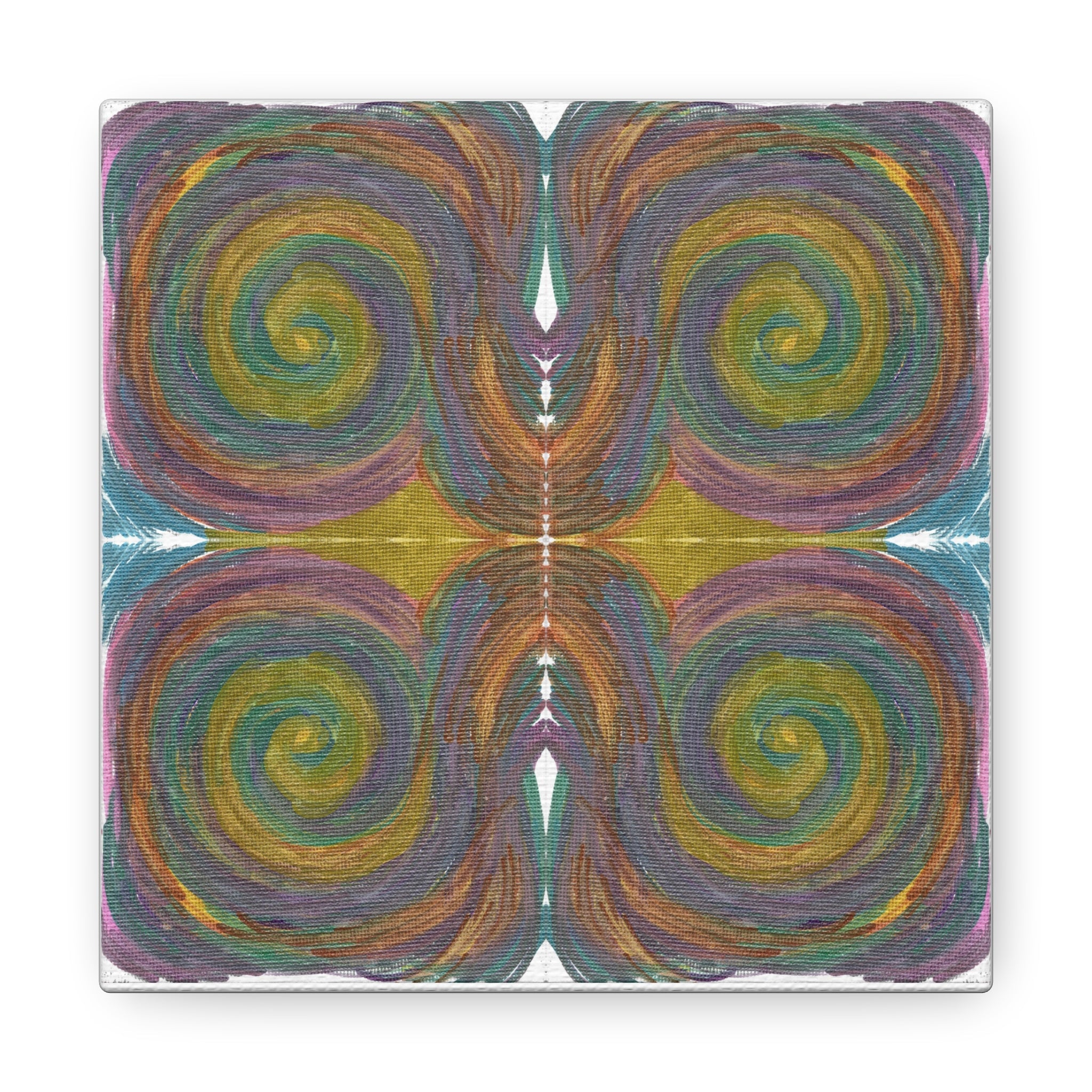 Solar Spirals Mosaic Caden Caraco Canvas Gallery Wrap