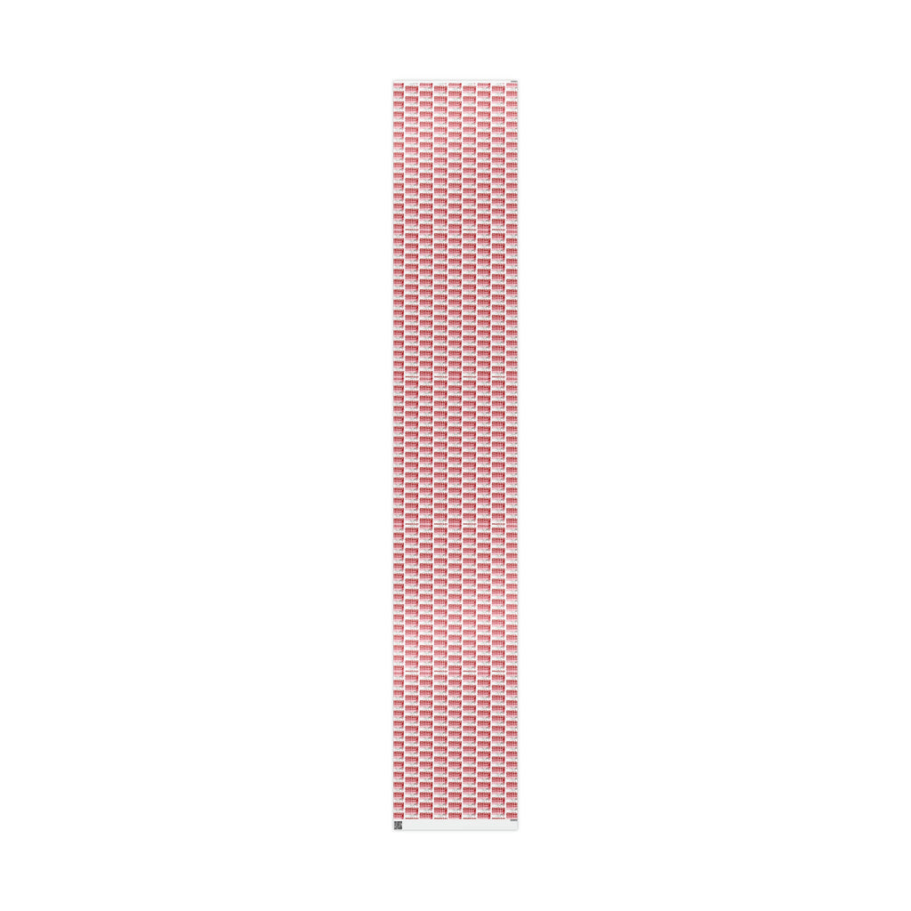 Merry Merry Merry Christmas Retro Style Christmas Print Holiday Gift Wrap Paper - Glossy Or Matte
