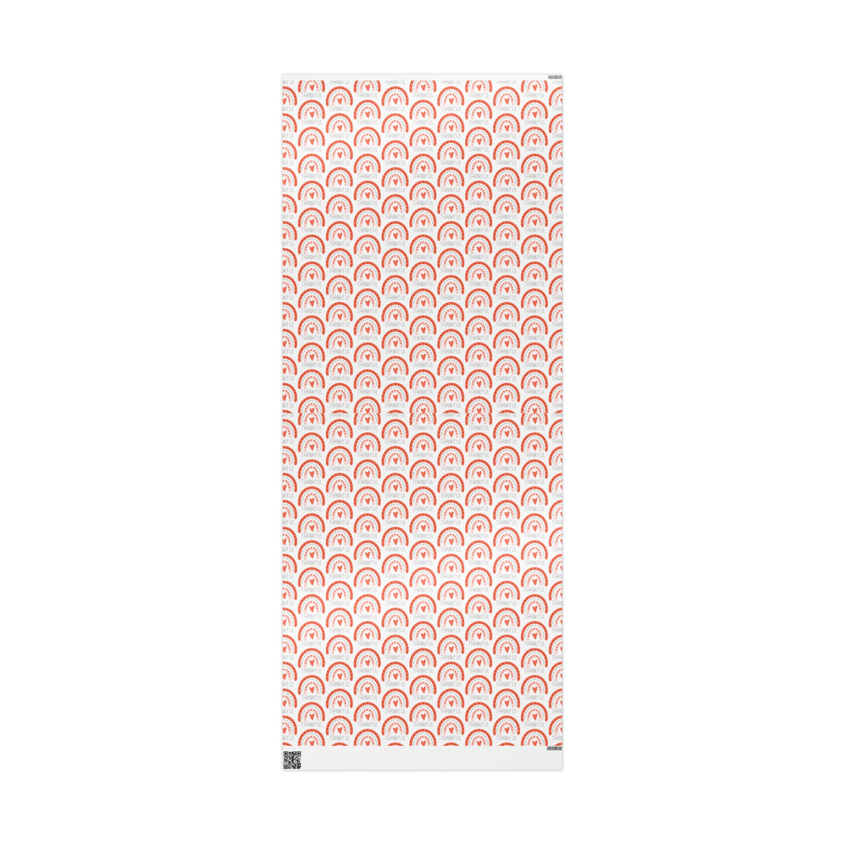 Thankful Boho Rainbow Friendsgiving Thanksgiving Thank You Print Holiday Gift Wrap Paper - Glossy Or Matte