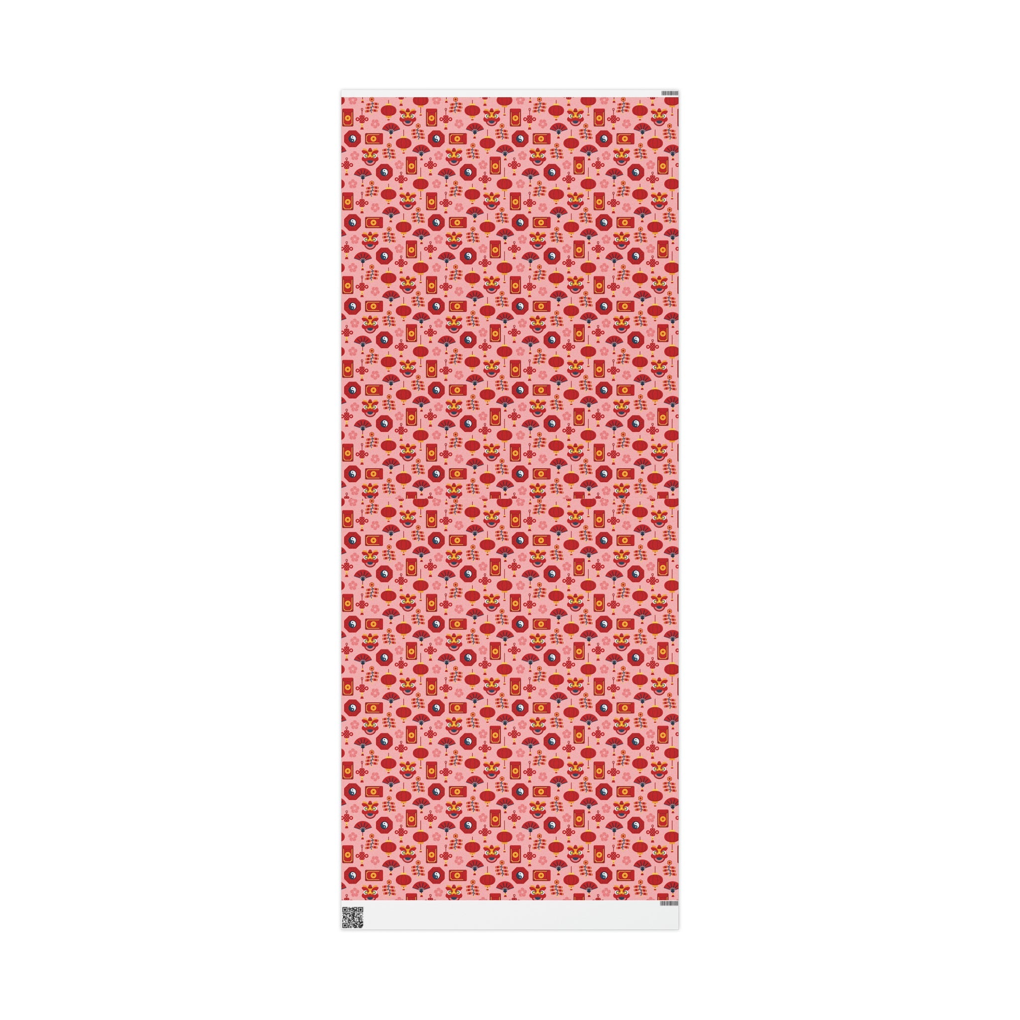 Lunar New Year Of The Dragon Spring Festival Holiday Gift Wrap Paper - Glossy Or Matte