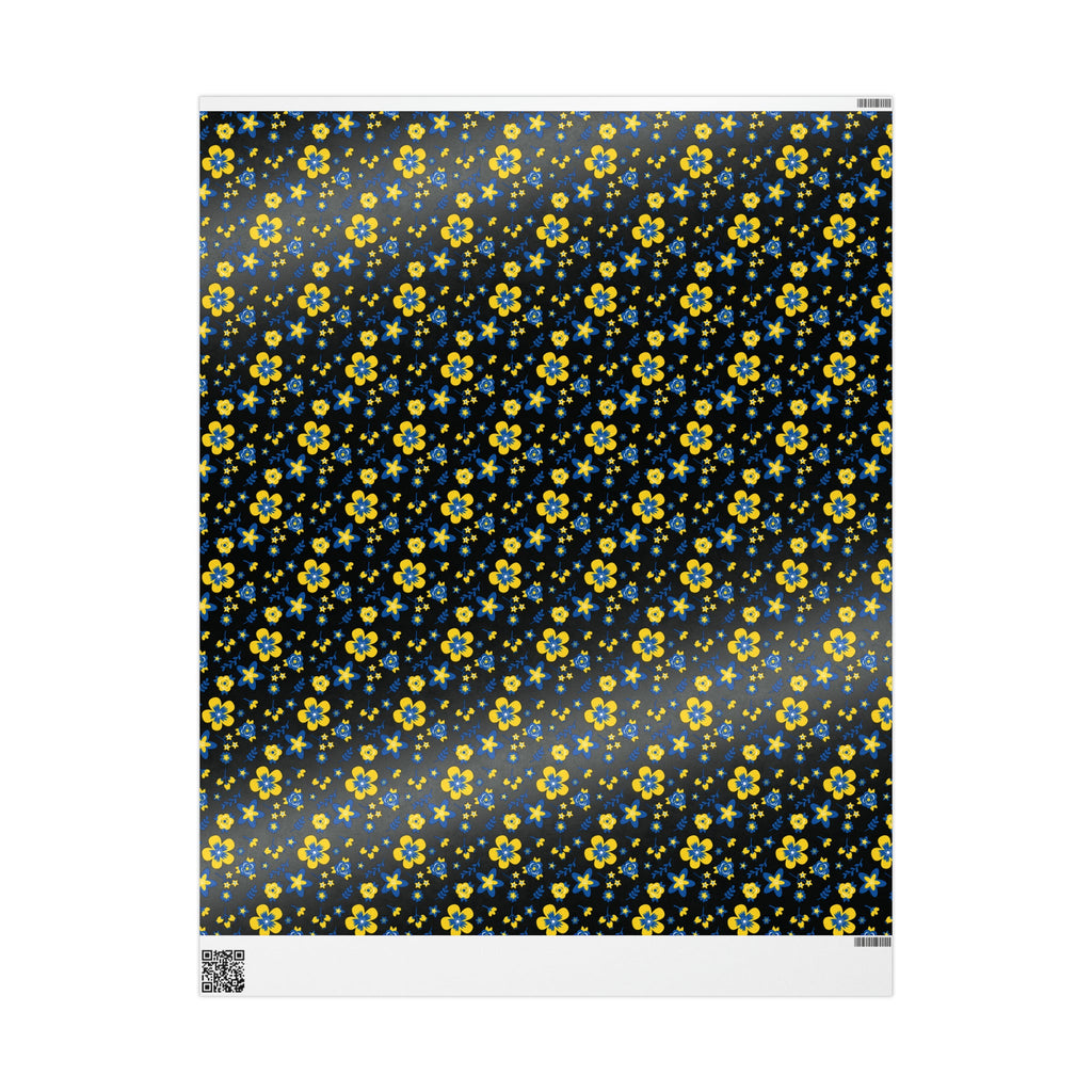 Ukranian Country Flowers Spring Holiday Gift Wrap Paper - Glossy Or Matte