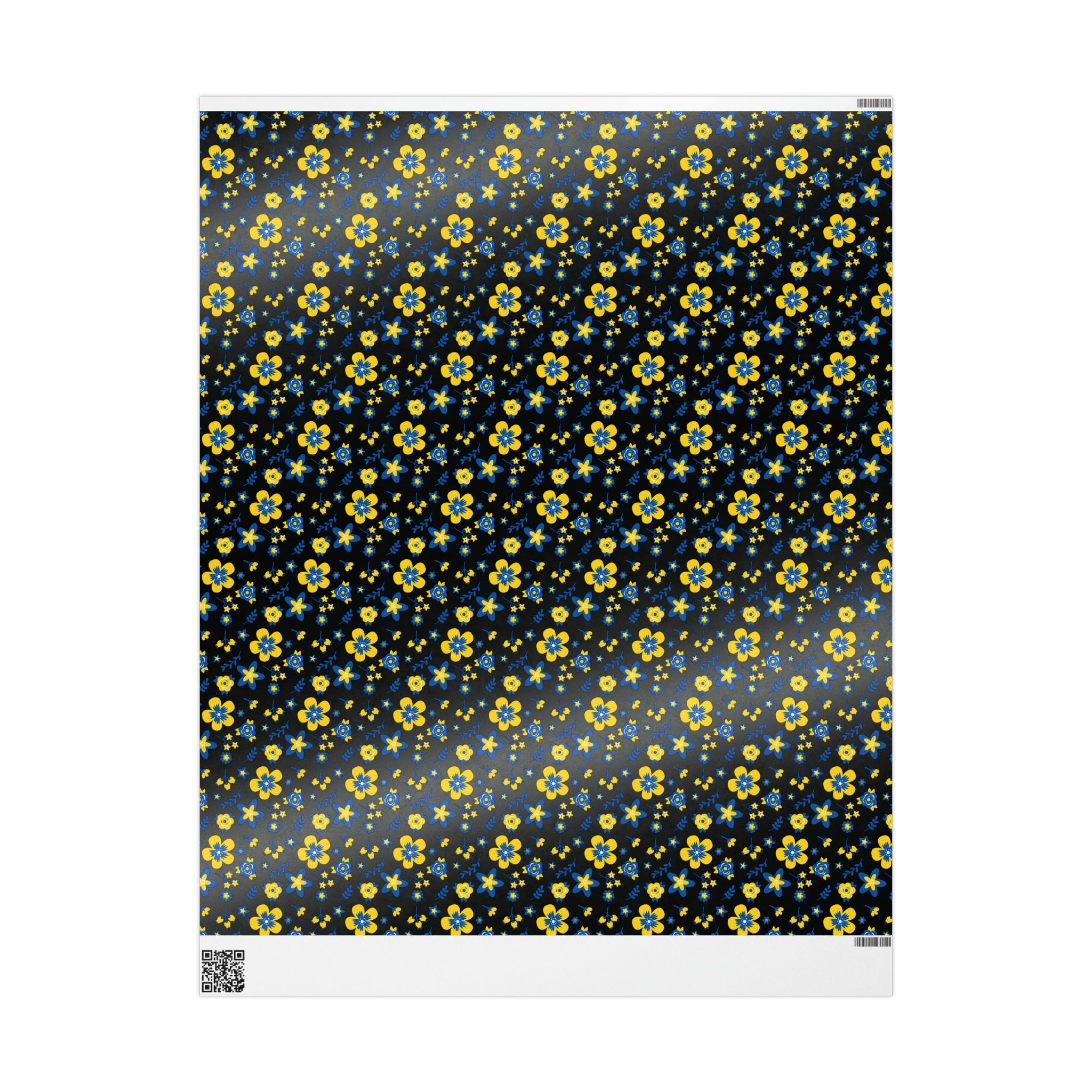 Ukranian Country Flowers Spring Holiday Gift Wrap Paper - Glossy Or Matte