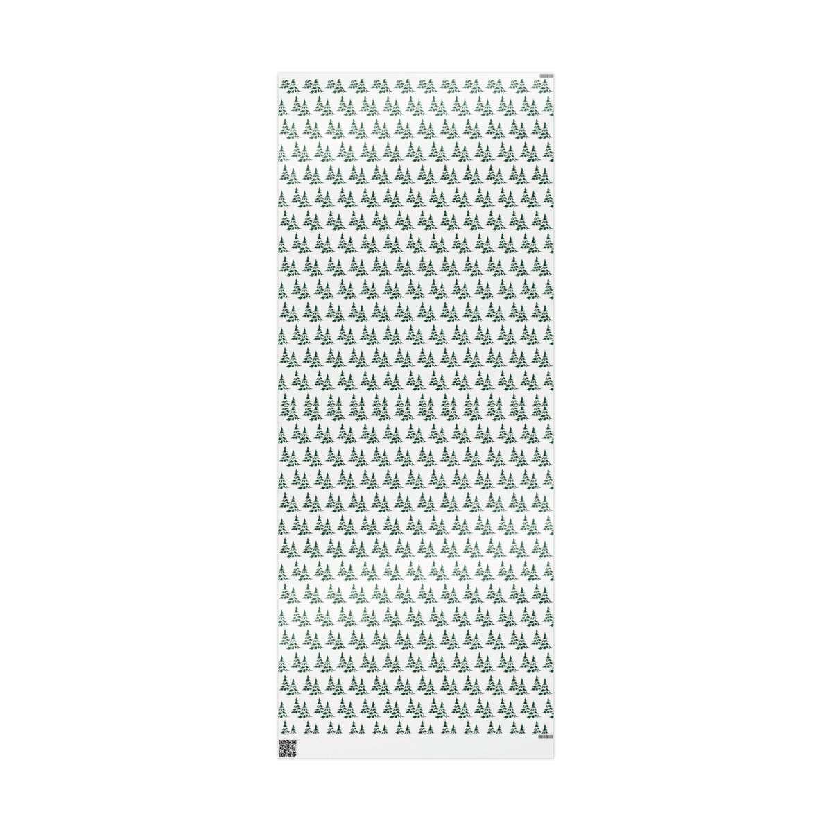 Retro Christmas Pine Trees Mid Century Retro Christmas Print Holiday Gift Wrap Paper - Glossy Or Matte