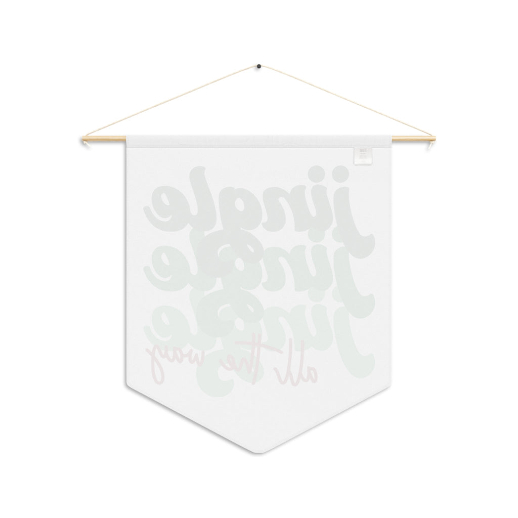 Jingle Jingle Jingle All The Way Wall Hanging Banner Flag