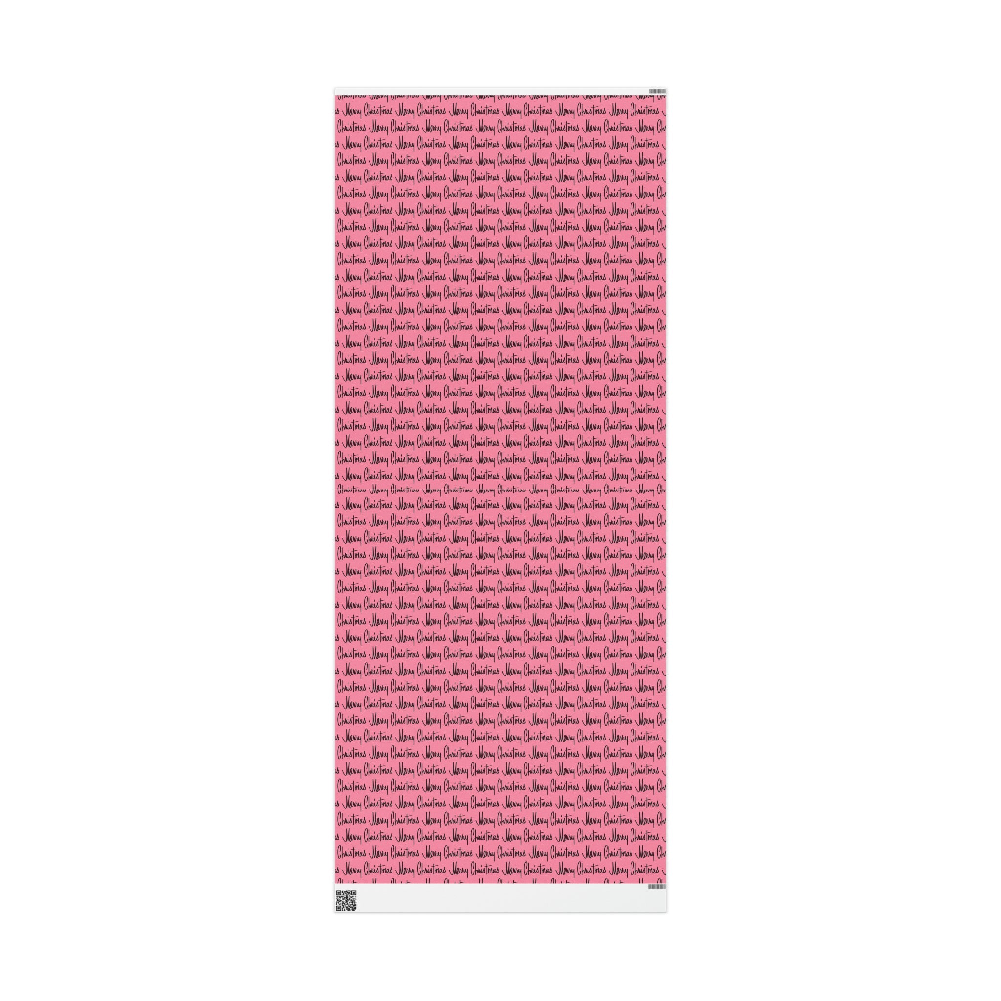 Merry Christmas Pink Mid Century Retro Christmas Print Holiday Gift Wrap Paper - Glossy Or Matte