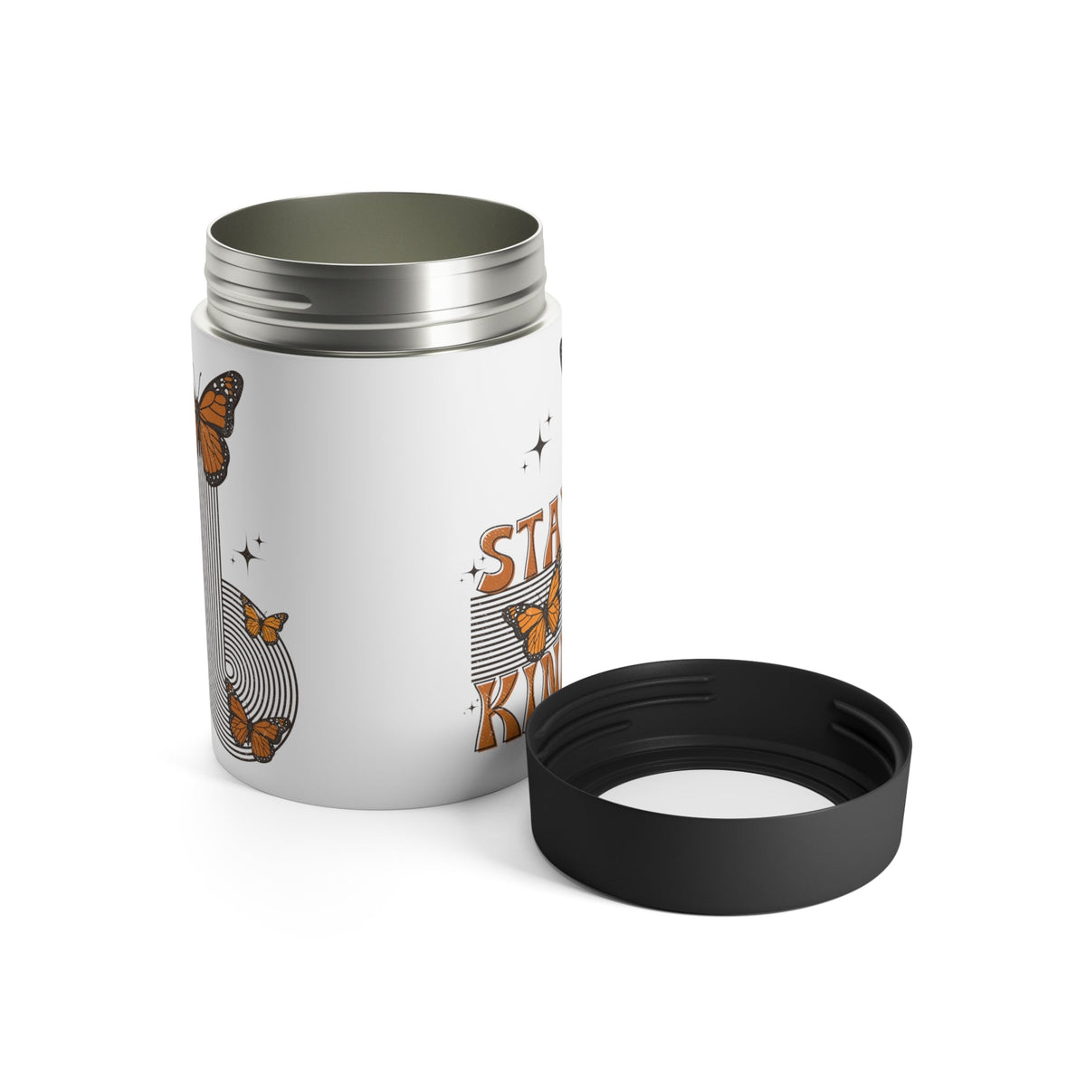 Stay Kind Butterfly Lined Stainless Steel Can Holder