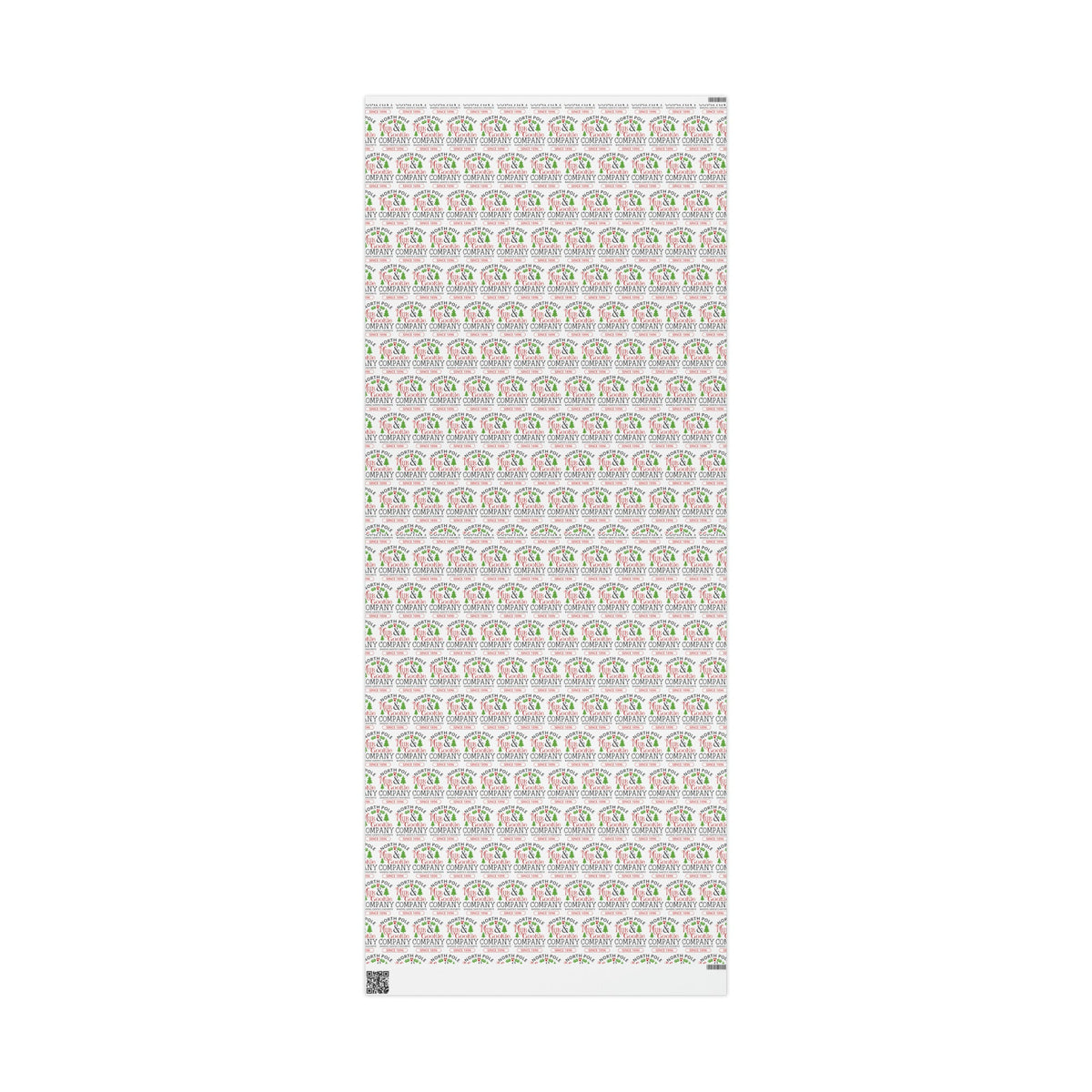 North Pole Milk And Cookie Company Christmas Print Holiday Gift Wrap Paper - Glossy Or Matte