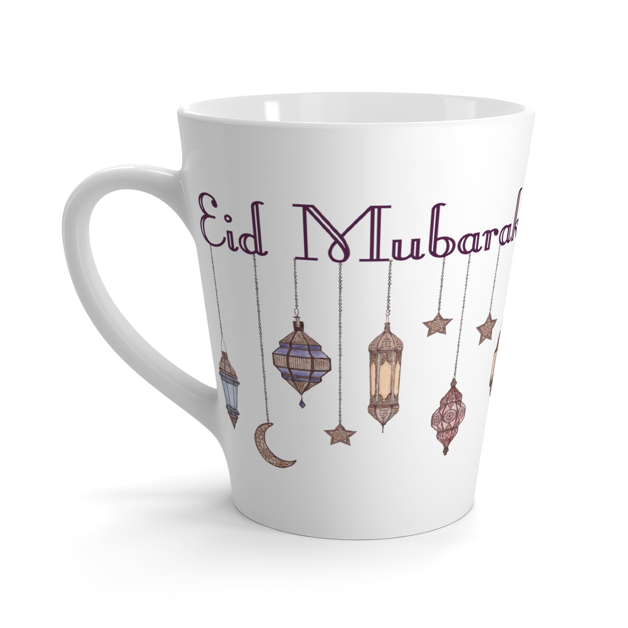 Eid Mubarak Festival Arabic Lanterns Latte Mug