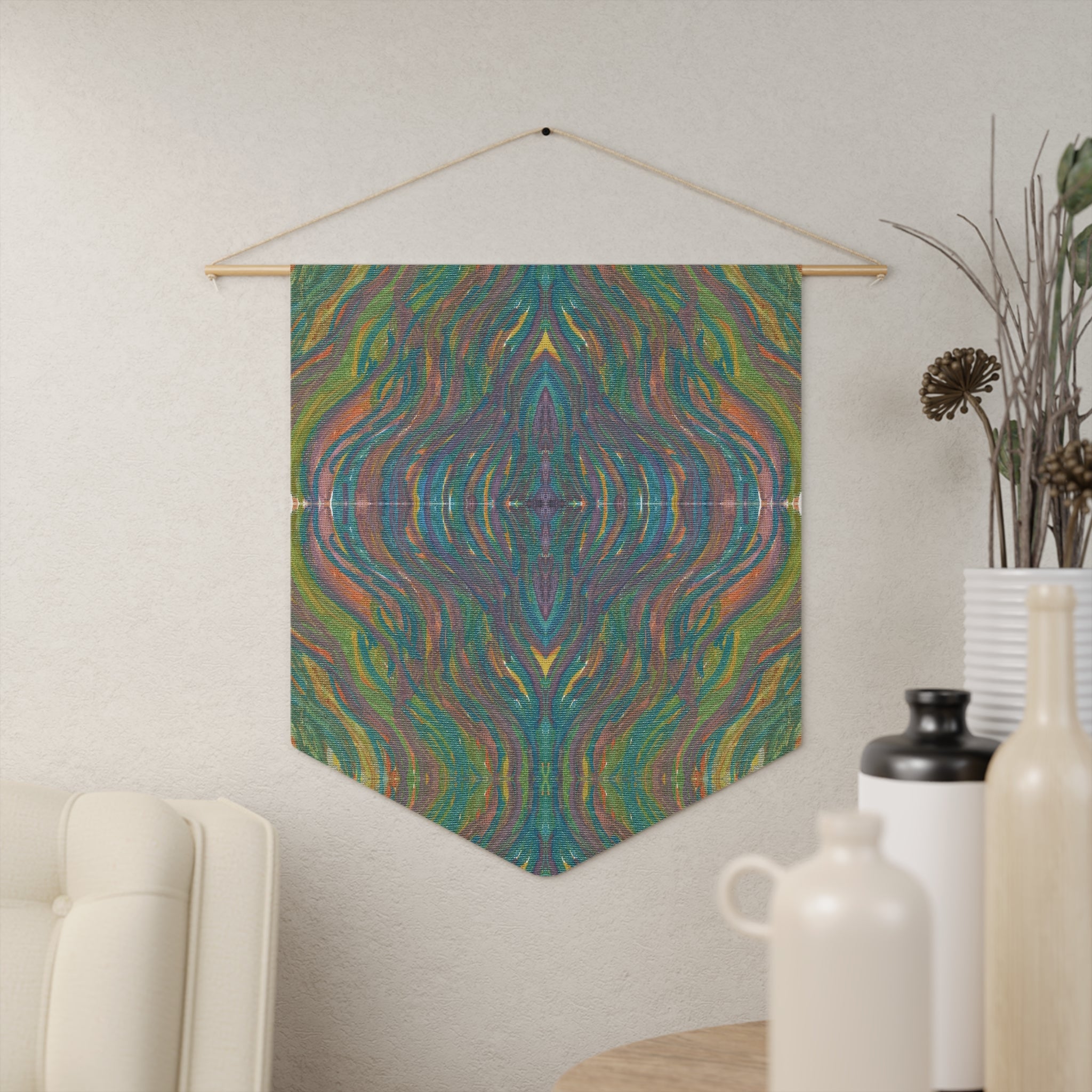 Solar Winds 5 Mosaic Caden Caraco Art Print Wall Hanging Banner Flag