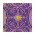 Purple Love Frequency Mosaic Caden Caraco Canvas Gallery Wrap