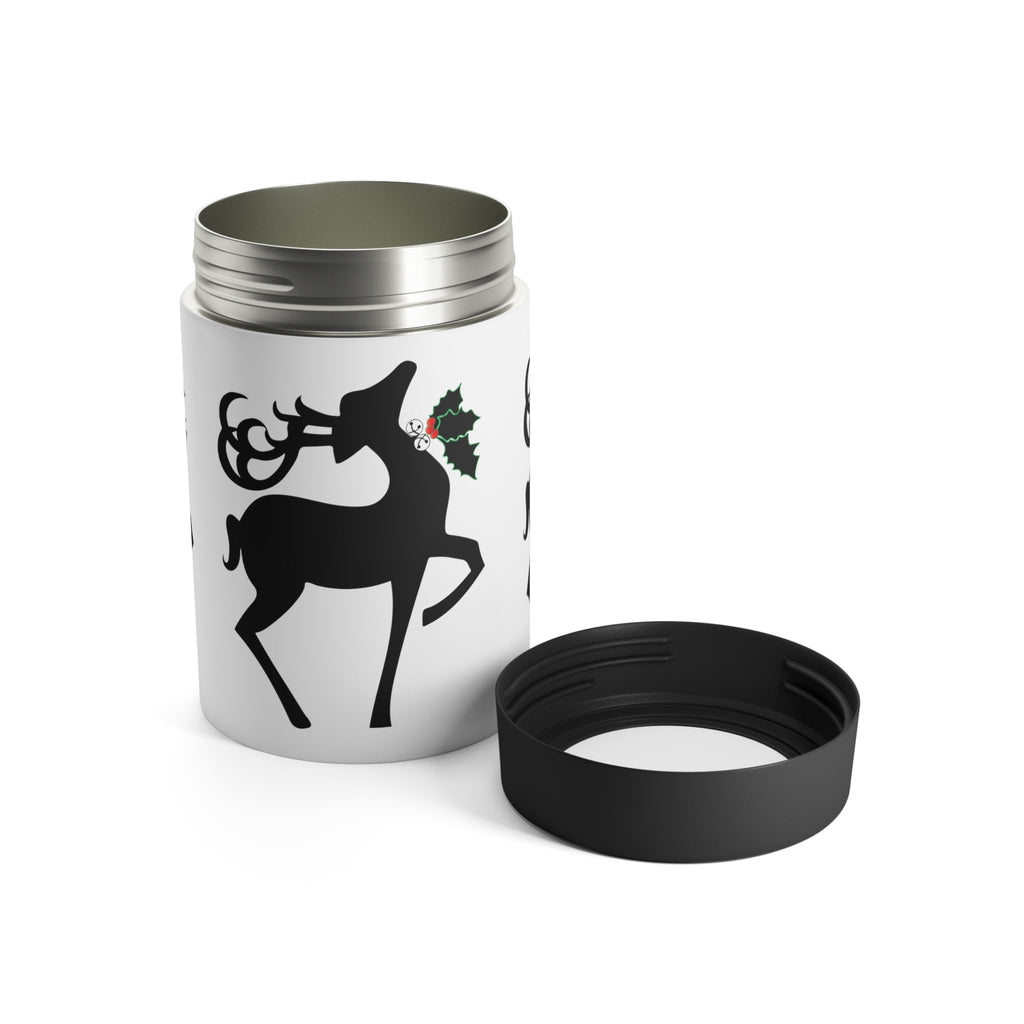 Christmas Reindeer Retro Christmas Print Stainless Steel Can Holder