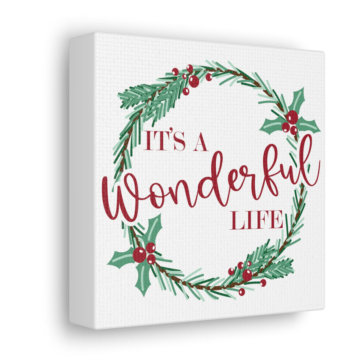It's A Wonderfull Life Retro Style Canvas Gallery Wraps