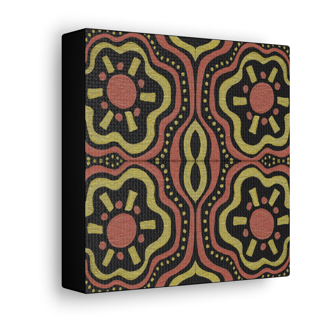 Gold Suns Mosaic Caden Caraco Canvas Gallery Wrap