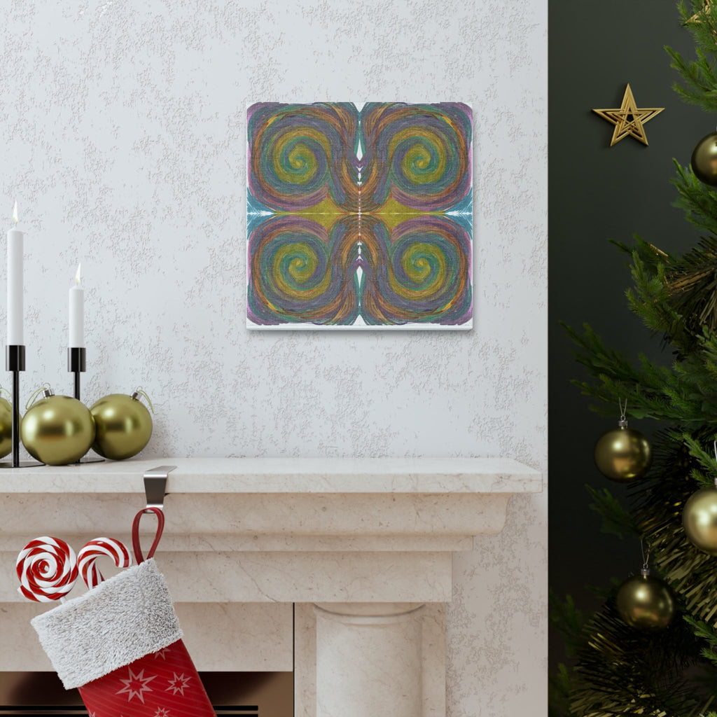 Solar Spirals Mosaic Caden Caraco Canvas Gallery Wrap