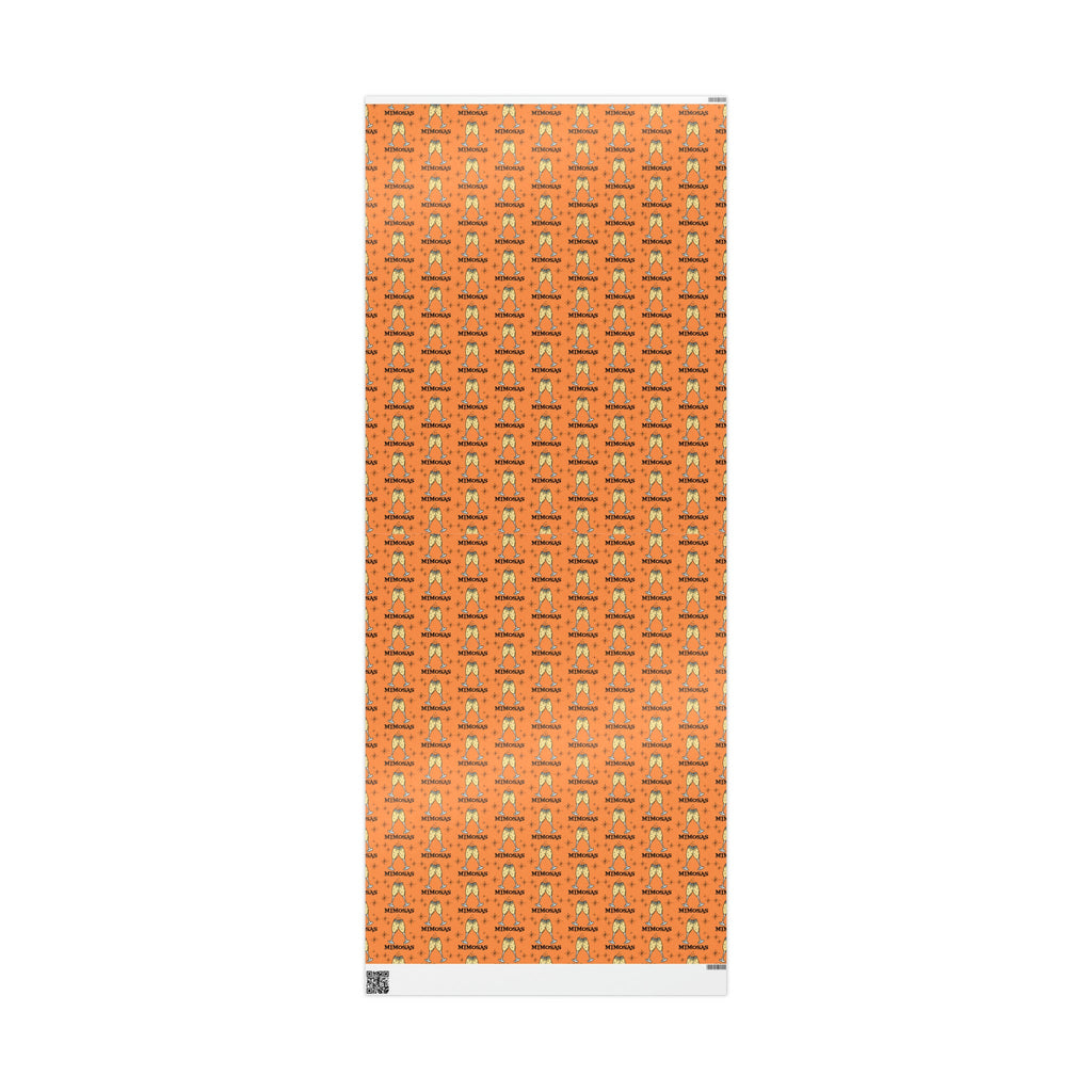 Mimosas Champagne Brunch Atomic Retro Style Holiday Gift Wrap Paper - Glossy Or Matte