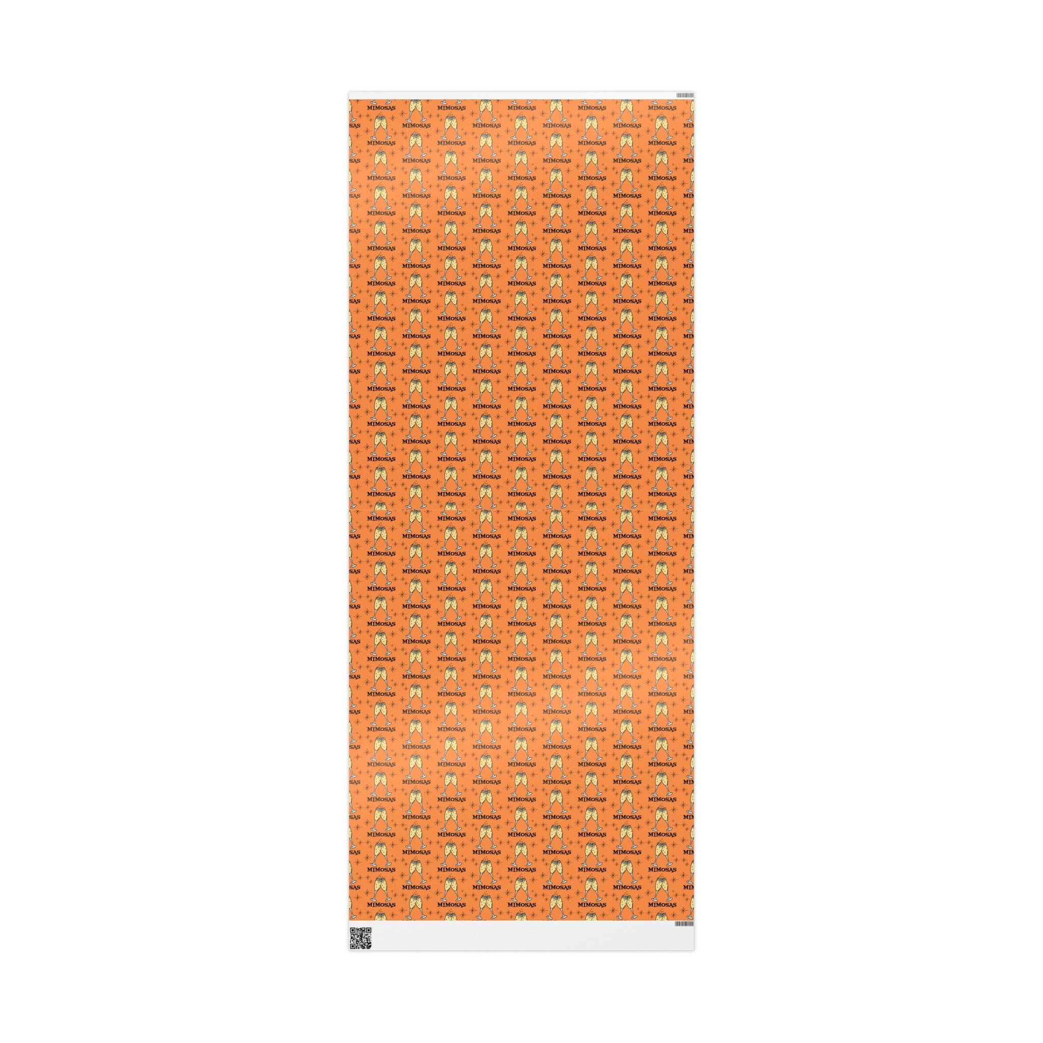 Mimosas Champagne Brunch Atomic Retro Style Holiday Gift Wrap Paper - Glossy Or Matte
