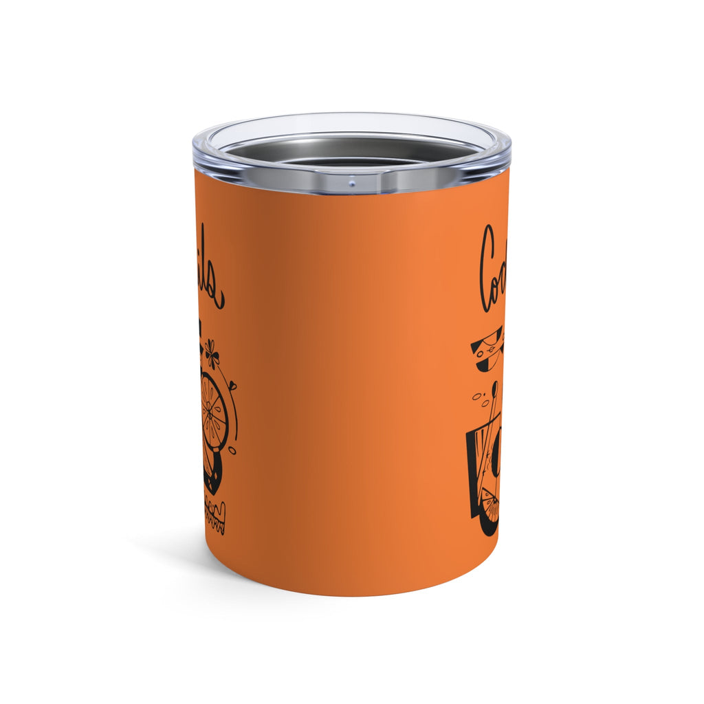 Cocktails Mid Century Atomic Era Style Stainless Steel Tumbler 10oz