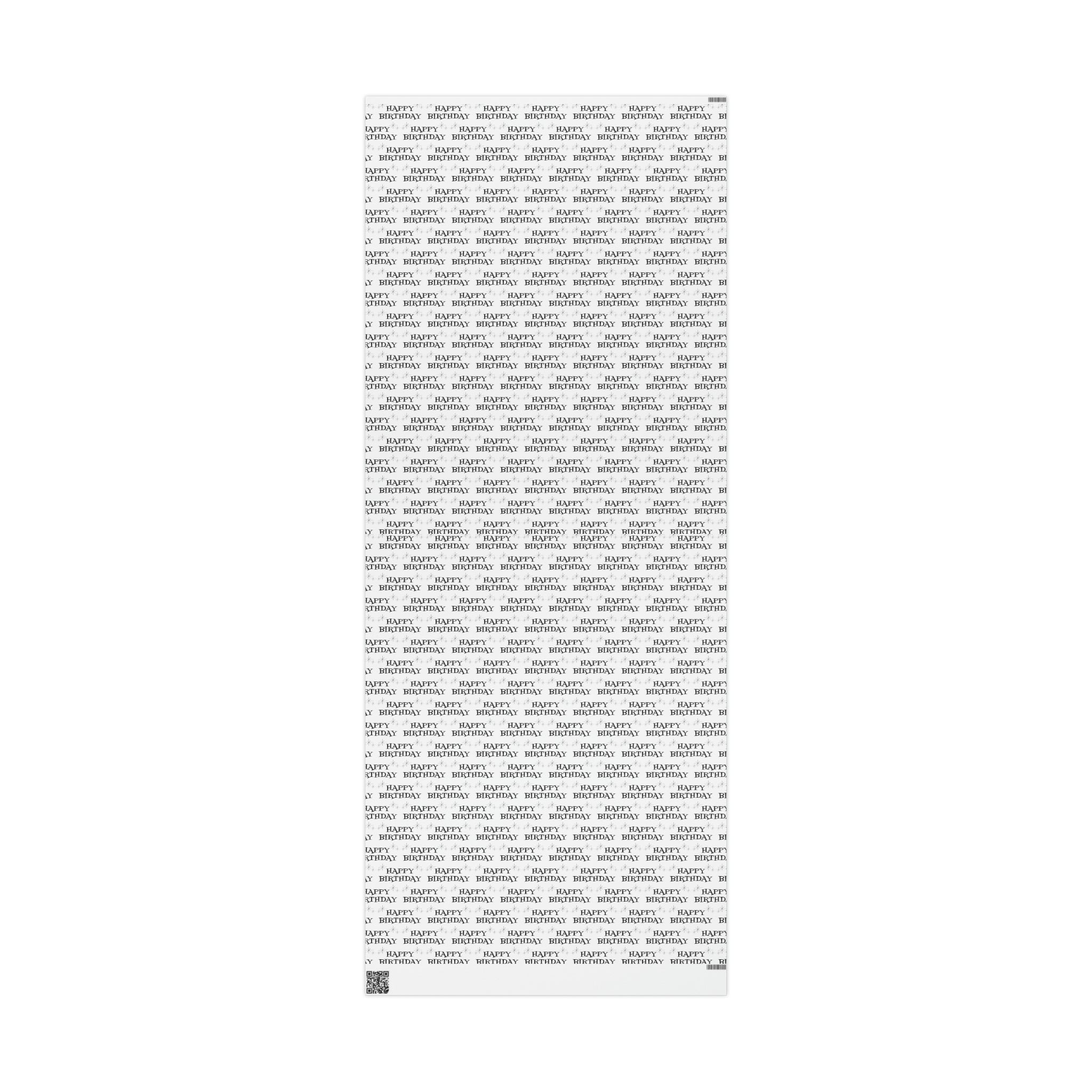 Happy Birthday Stars Atomic Mid Century Retro Style Holiday Gift Wrap Paper - Glossy Or Matte