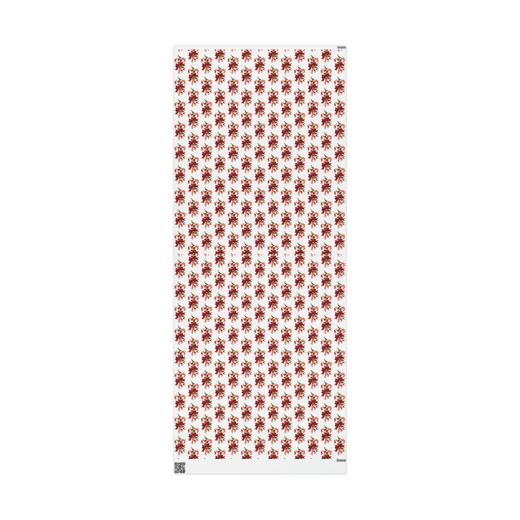 Retro Candy Canes Mid Century Retro Christmas Print Holiday Gift Wrap Paper - Glossy Or Matte