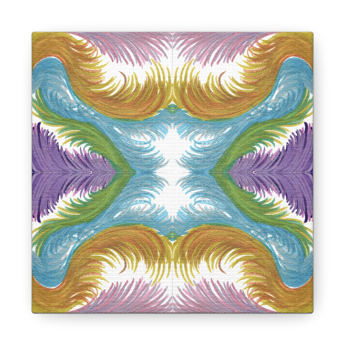 Lyran Feathers Variation 2 Caden Caraco Canvas Gallery Wrap