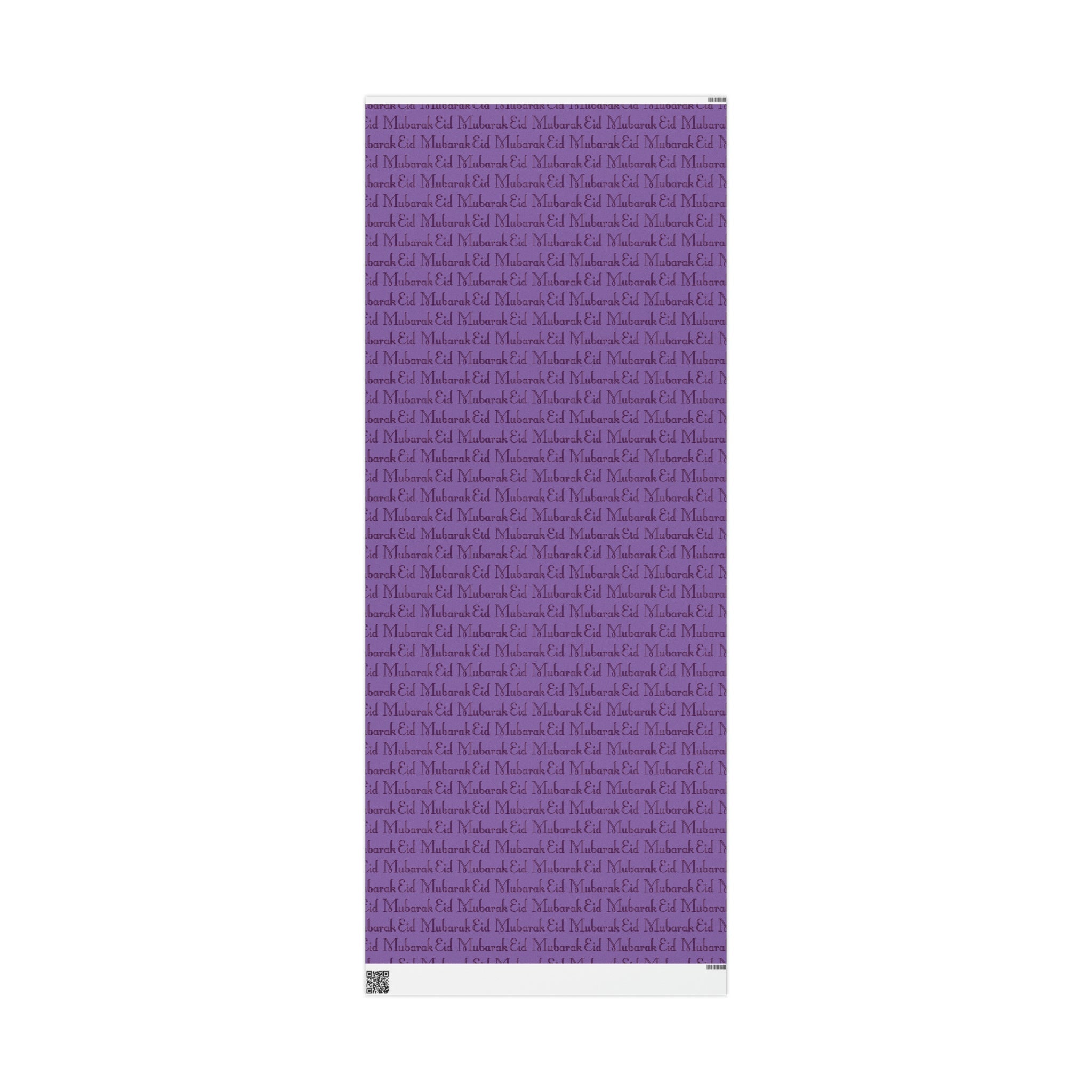 Eid Mubarak Purple Holiday Gift Wrap Paper - Glossy Or Matte