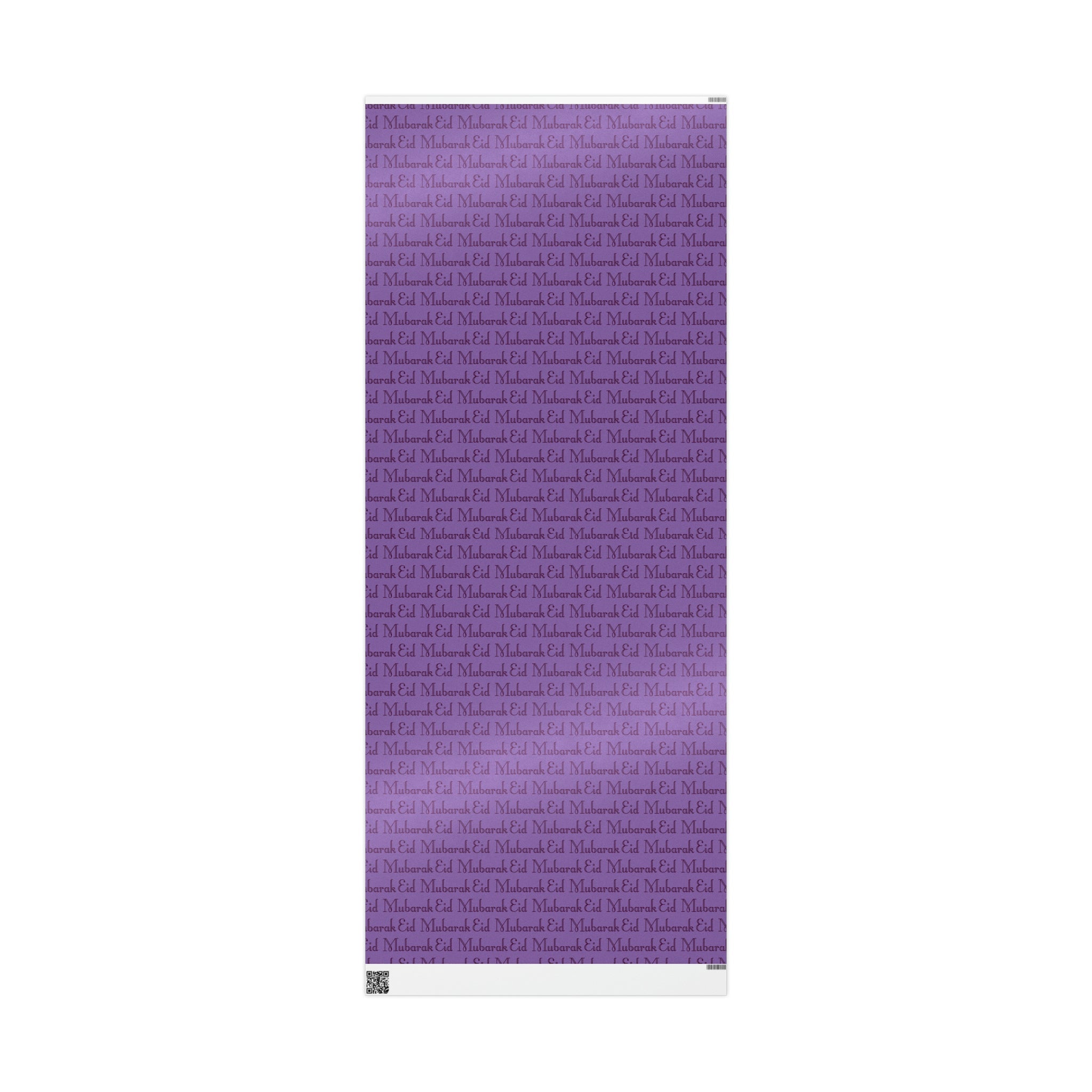 Eid Mubarak Purple Holiday Gift Wrap Paper - Glossy Or Matte