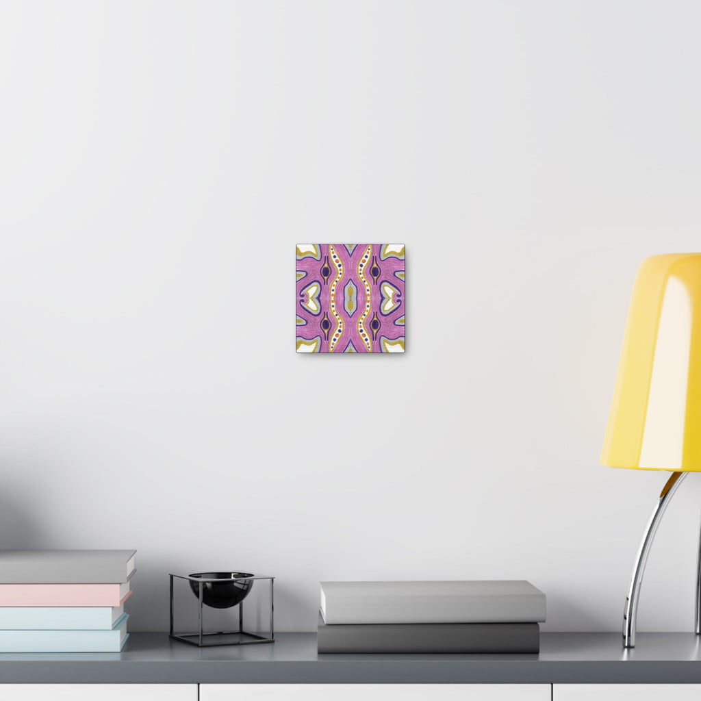 Purple E Mosiac Caden Caraco Canvas Gallery Wrap