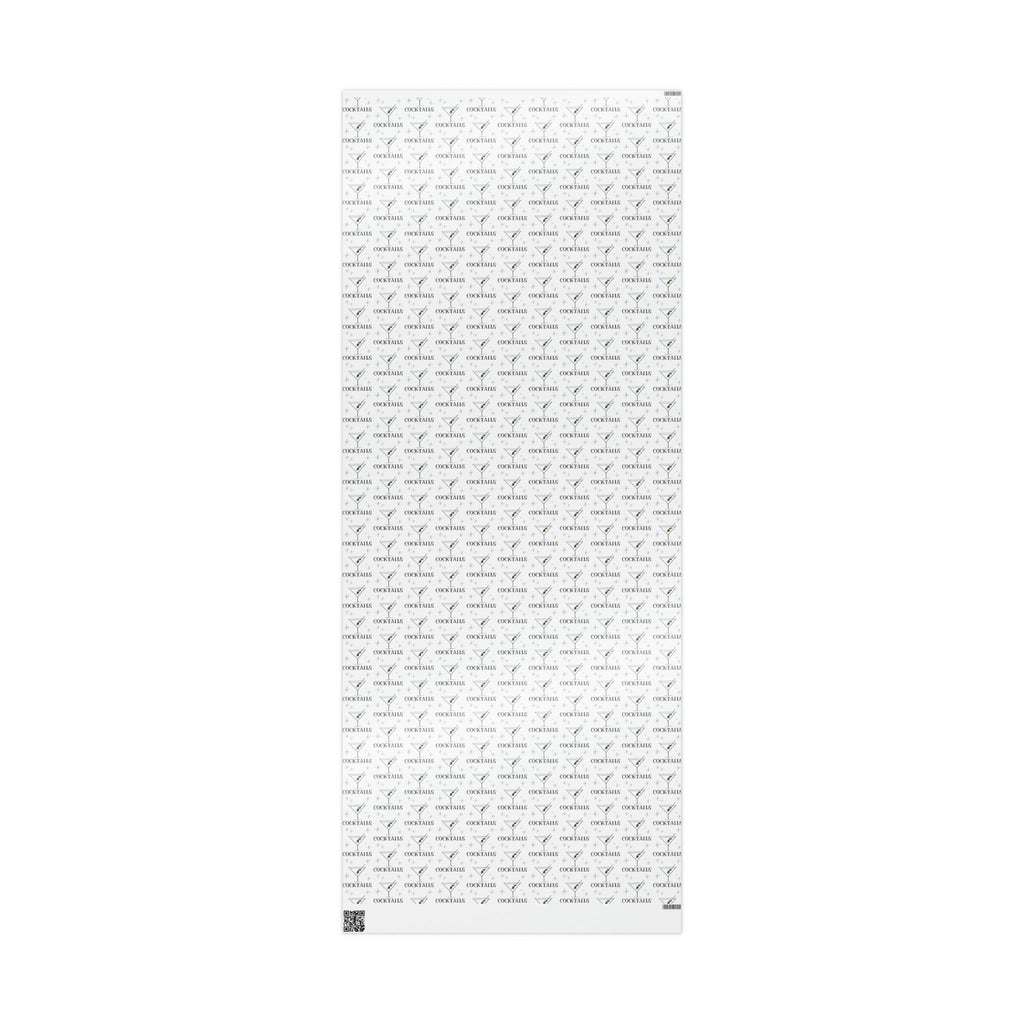 Martini Cocktails Stars Atomic Mid Century Retro Print Holiday Gift Wrap Paper - Glossy Or Matte