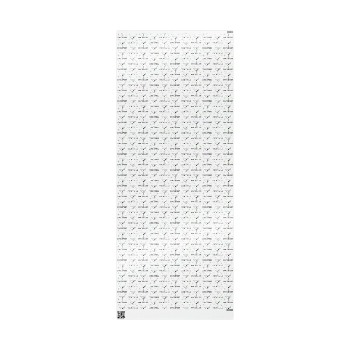 Martini Cocktails Stars Atomic Mid Century Retro Print Holiday Gift Wrap Paper - Glossy Or Matte