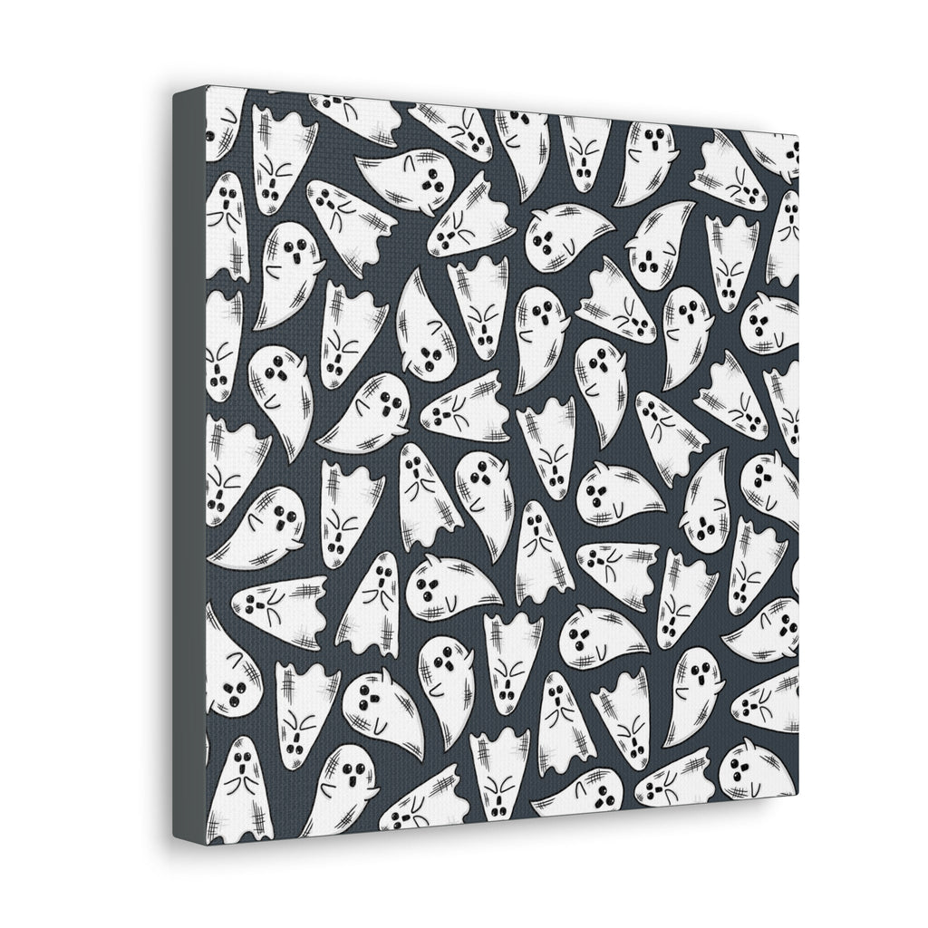 Cute Halloween Ghosts Print Canvas Gallery Wrap