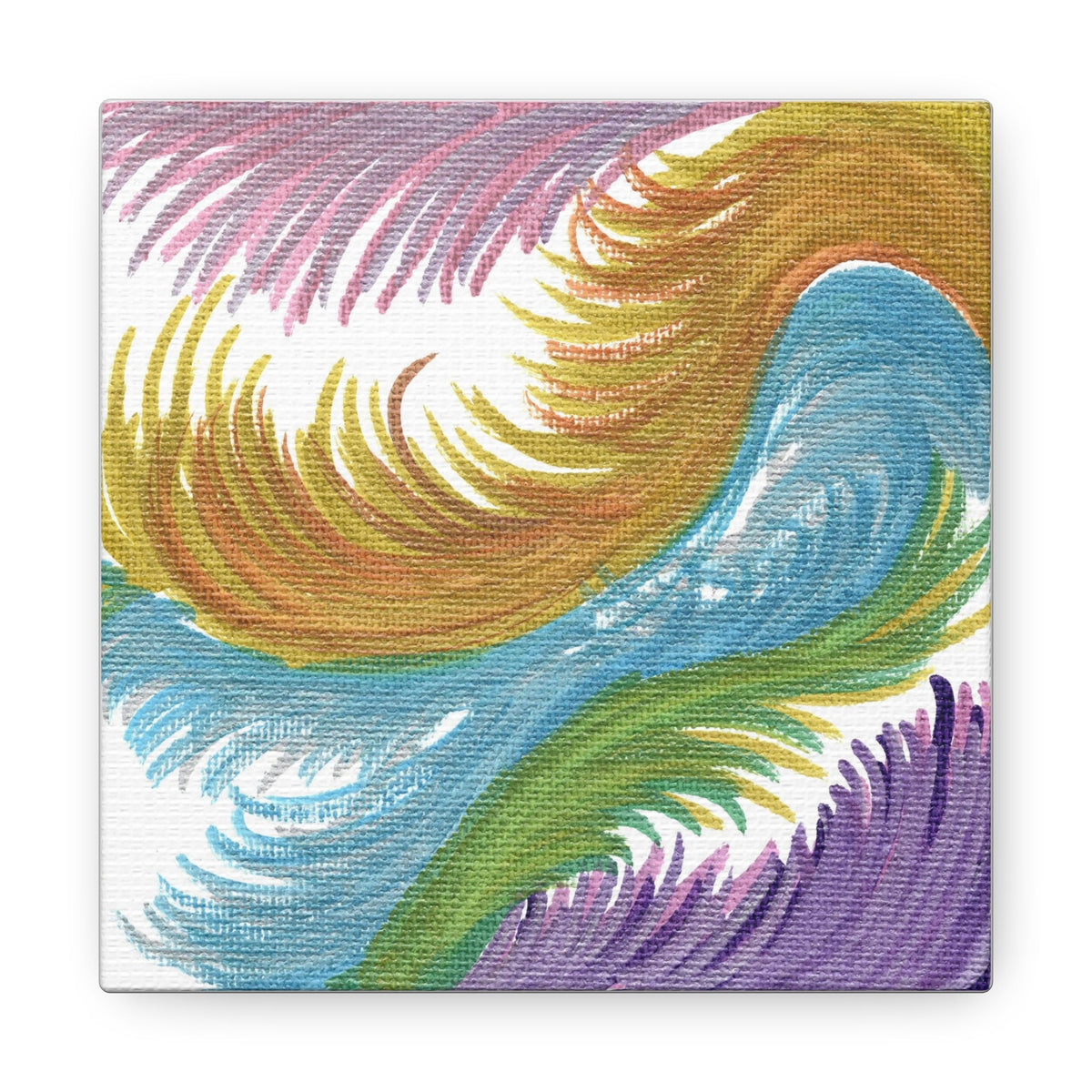 Space Feathers Caden Caraco Canvas Gallery Wrap
