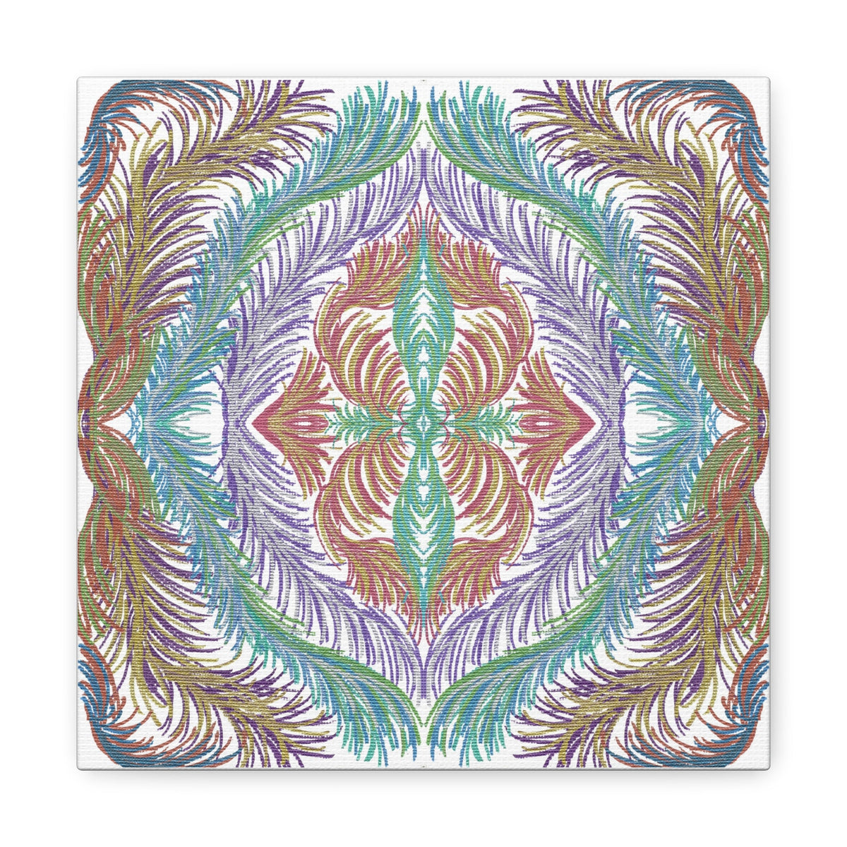Space Feathers Variation 3 Caden Caraco Canvas Gallery Wrap