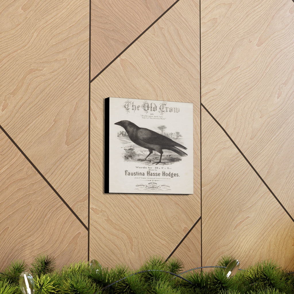 The Old Crow Retro Sheet Music Cover Print Canvas Gallery Wraps