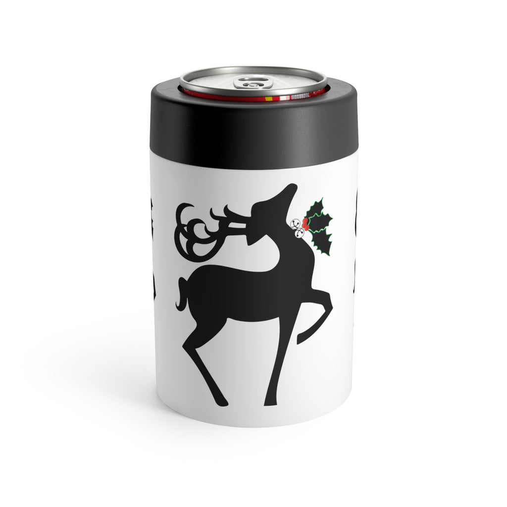 Christmas Reindeer Retro Christmas Print Stainless Steel Can Holder