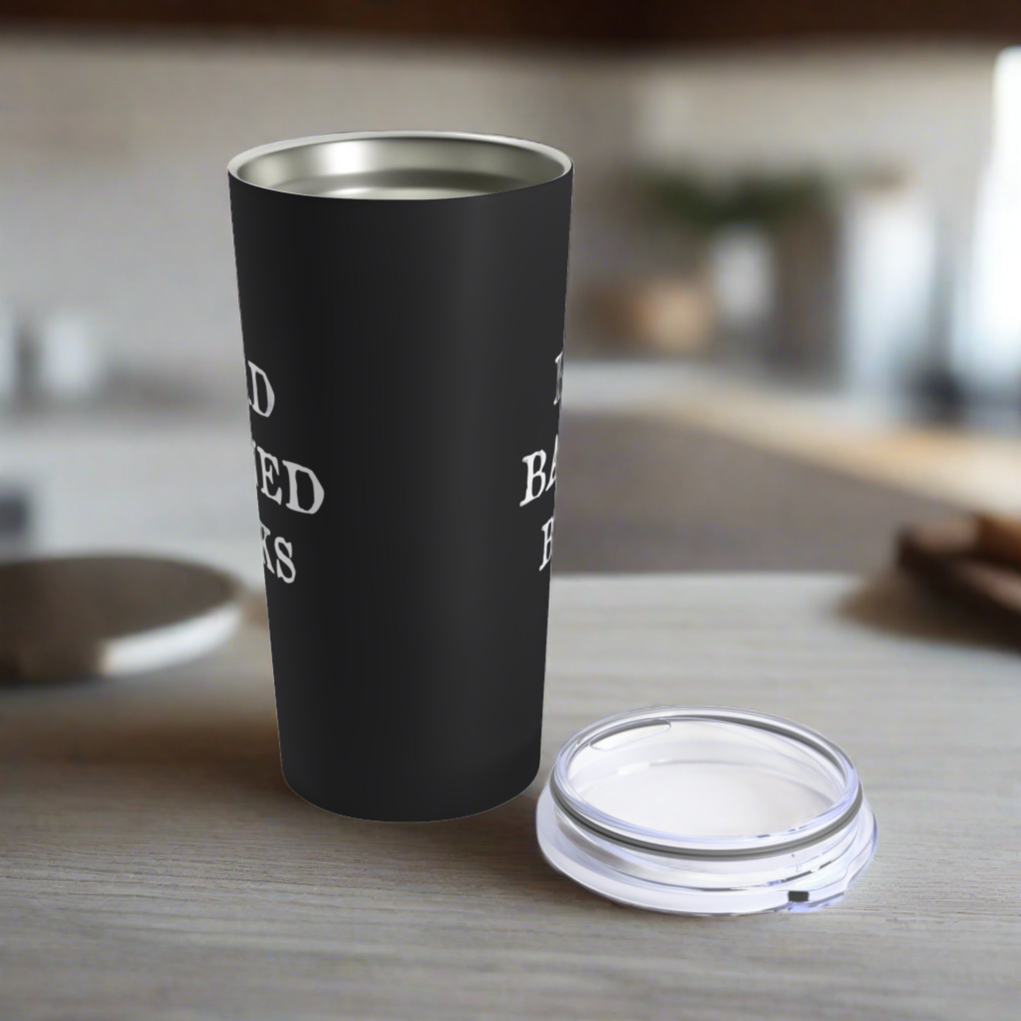 Read Banned Books Black Stainless Steel Travel Tumbler Mug 20 Oz