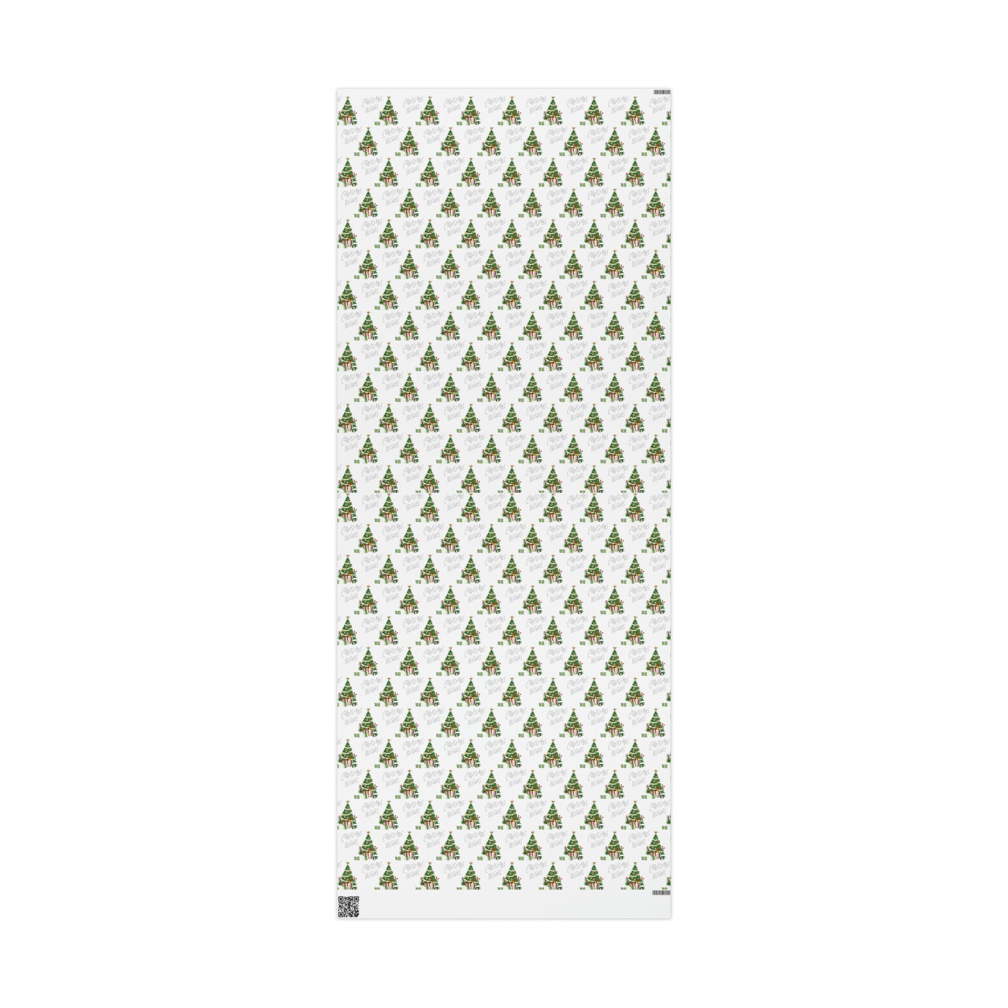 Christmas Wishes Christmas Tree With Presents Mid Century Retro Christmas Print Holiday Gift Wrap Paper - Glossy Or Matte