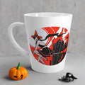 Flapper Witch Retro Deco Vintage Halloween Print Latte Coffee Mug