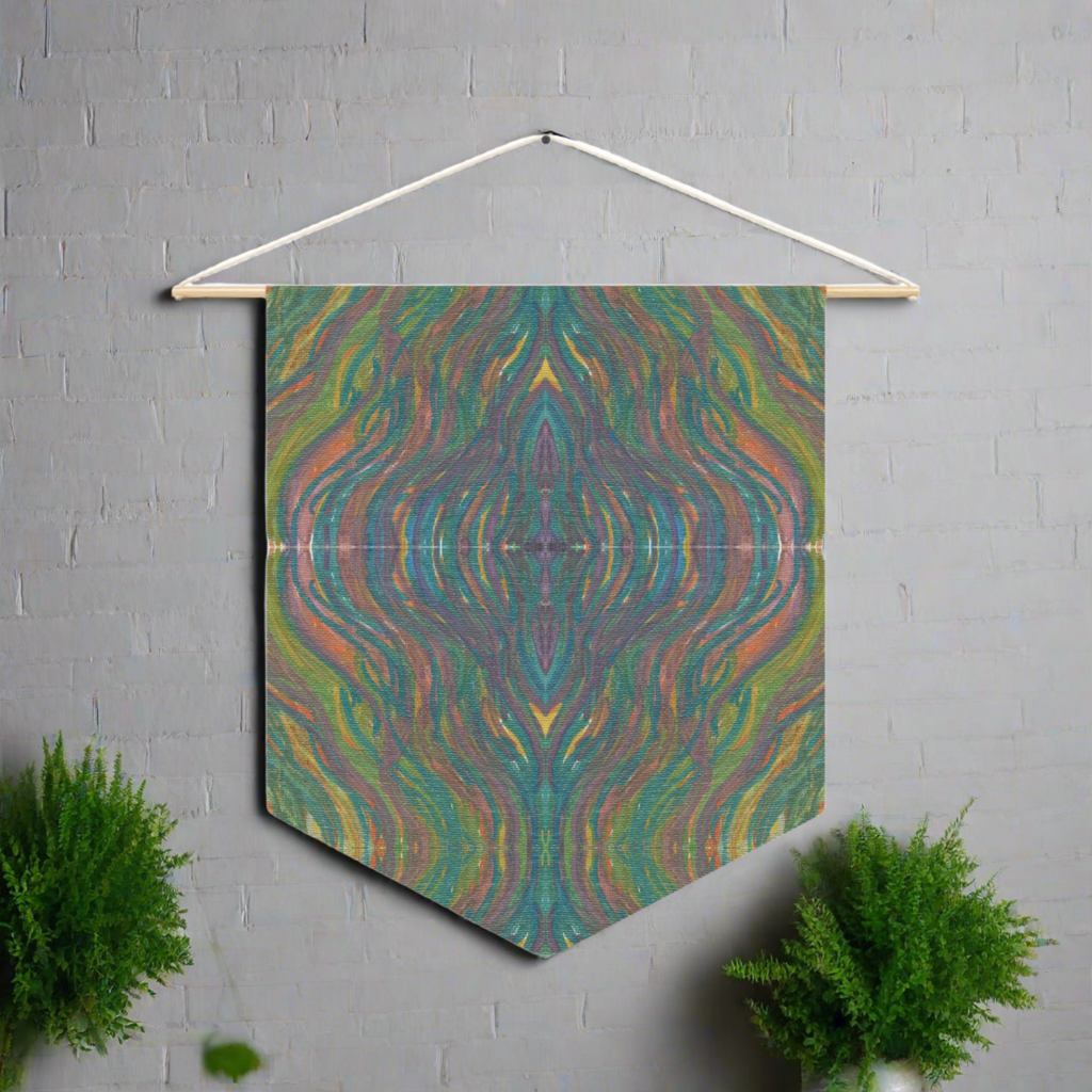 Solar Winds 5 Mosaic Caden Caraco Art Print Wall Hanging Banner Flag