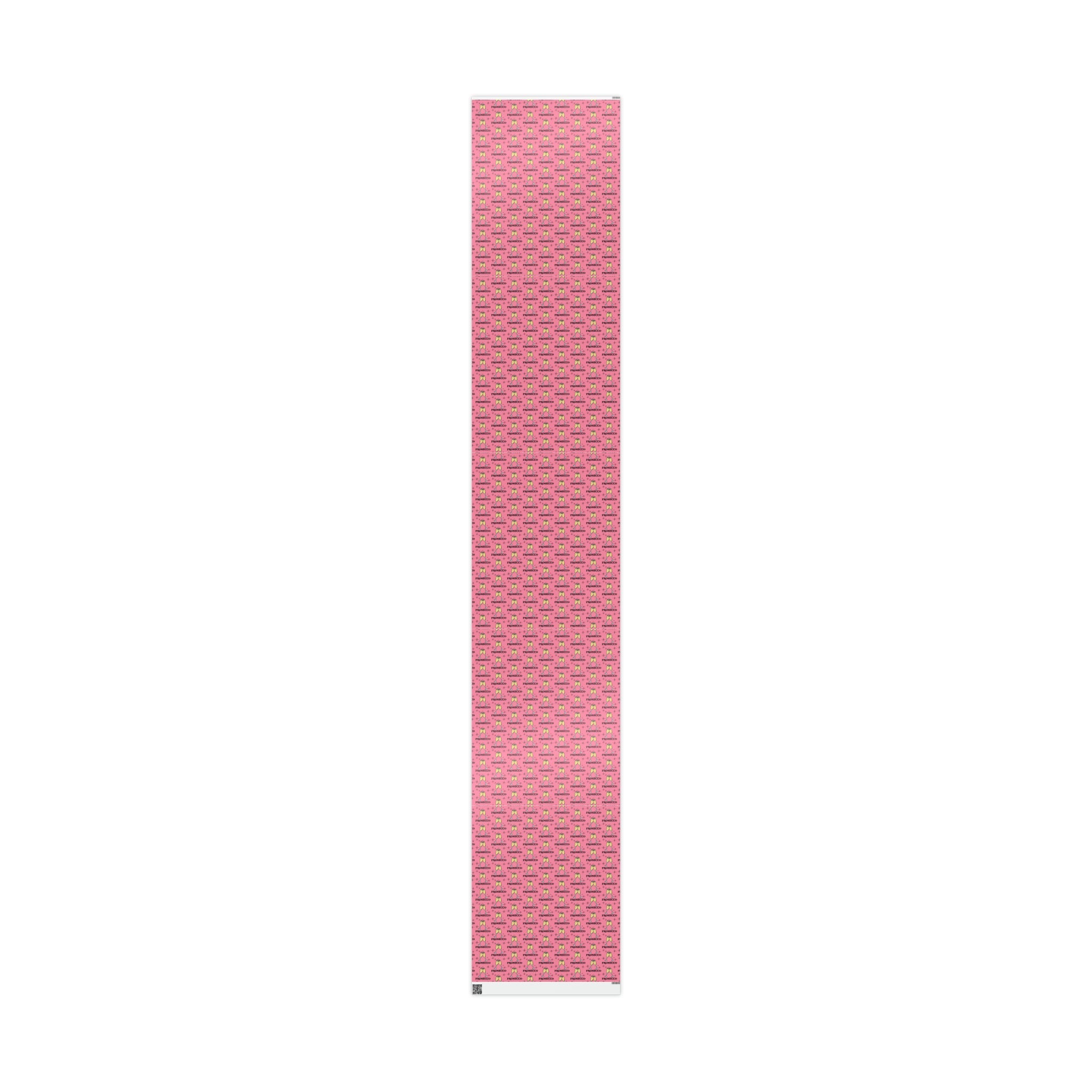 Prosecco Brunch Pink Atomic Retro Style Holiday Gift Wrap Paper - Glossy Or Matte