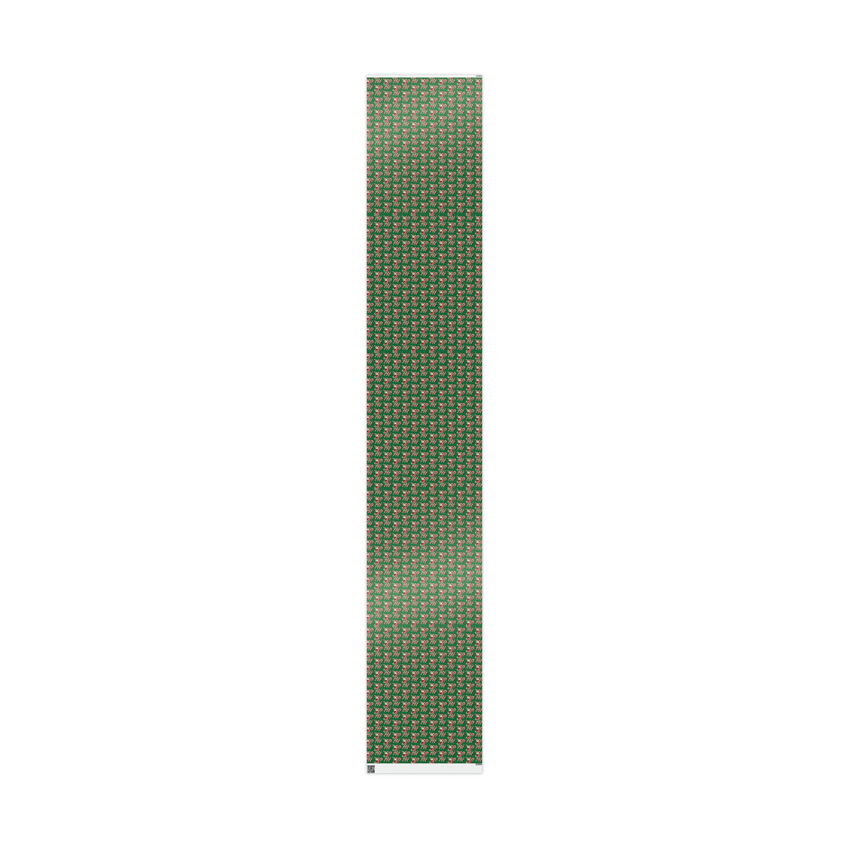 Hi Santa On Candy Cane Retro Christmas Print Holiday Gift Wrap Paper - Glossy Or Matte
