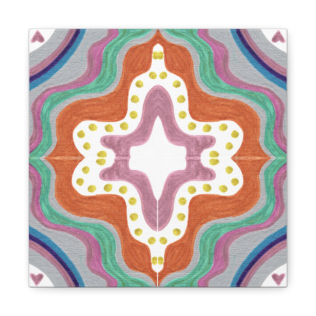 Love Frequency 2 Mosaic Caden Caraco Canvas Gallery Wrap
